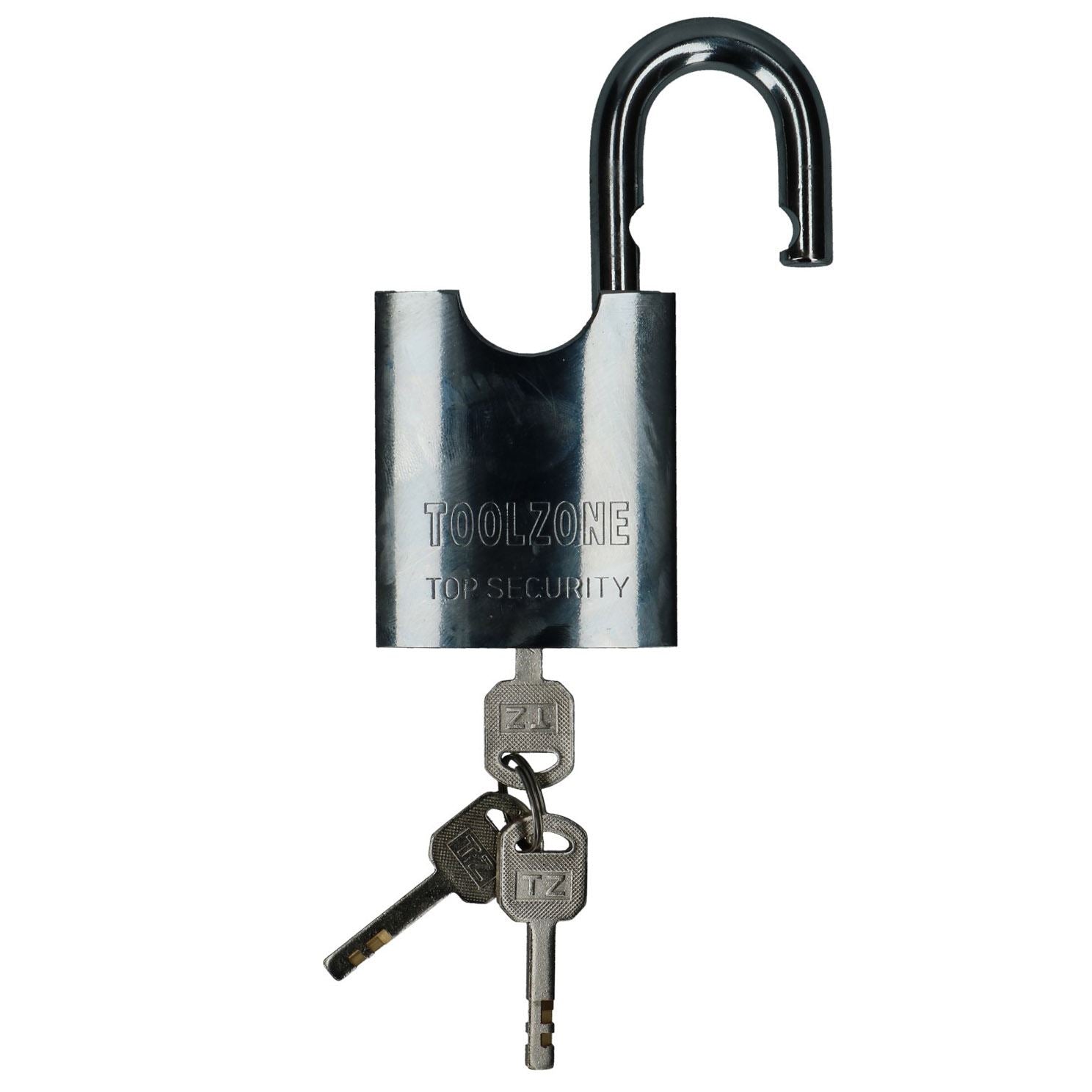60 mm Sicherheitsvorhängeschloss für Schuppentore, 3 Schlüssel, 20 mm Schaft, Messingkern, Sicherheit