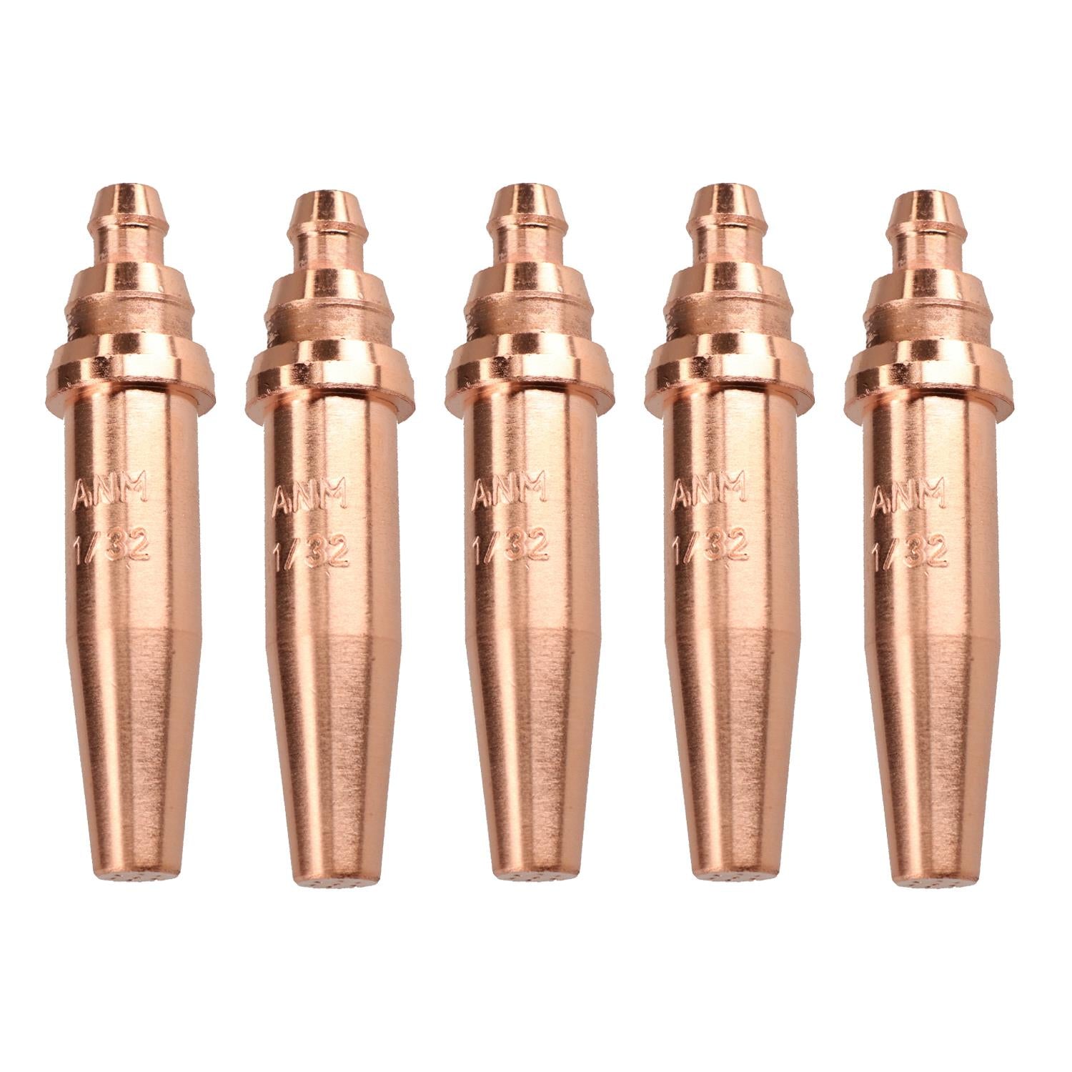 ANM Oxy Acetylene Gas Cutting Nozzle Tip Standard length 1/32" - 1/16" Oxygen