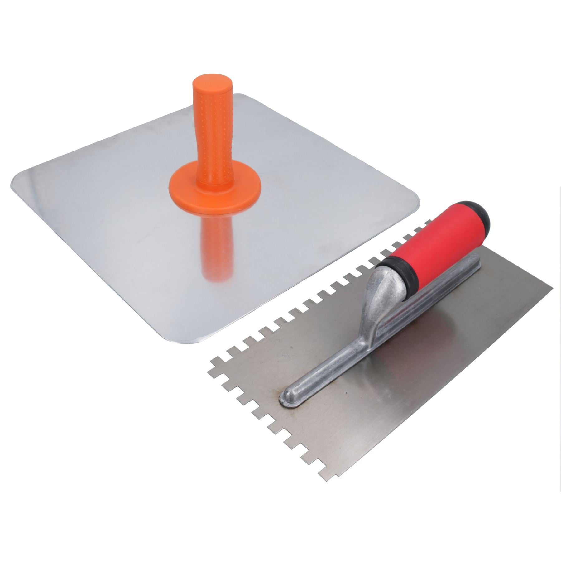 Aluminium-Gipser-Verputzbrett + 8 mm quadratische Zahnkelle