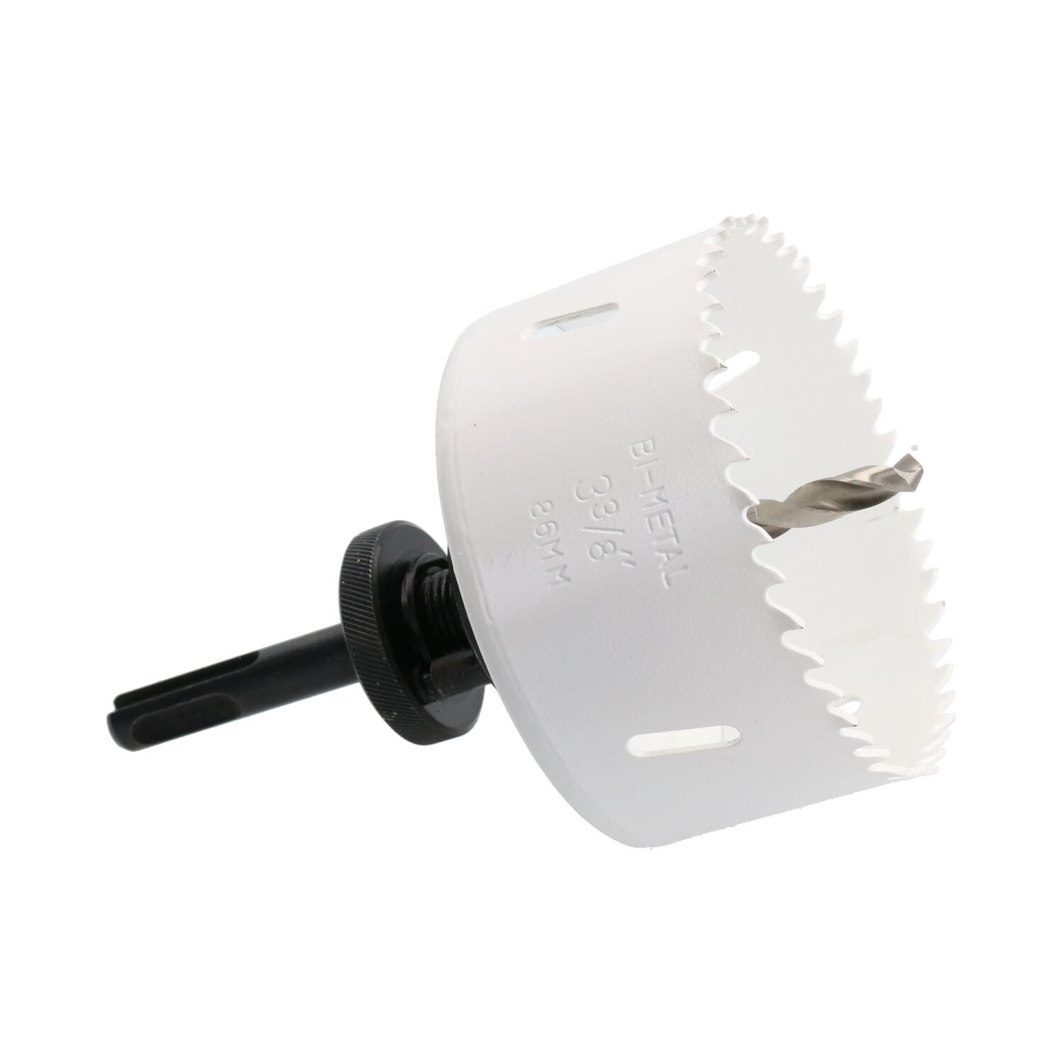 SDS-Plus-Dorndornaufsatz, komplett mit HSS-Lochsäge, 32 mm – 152 mm