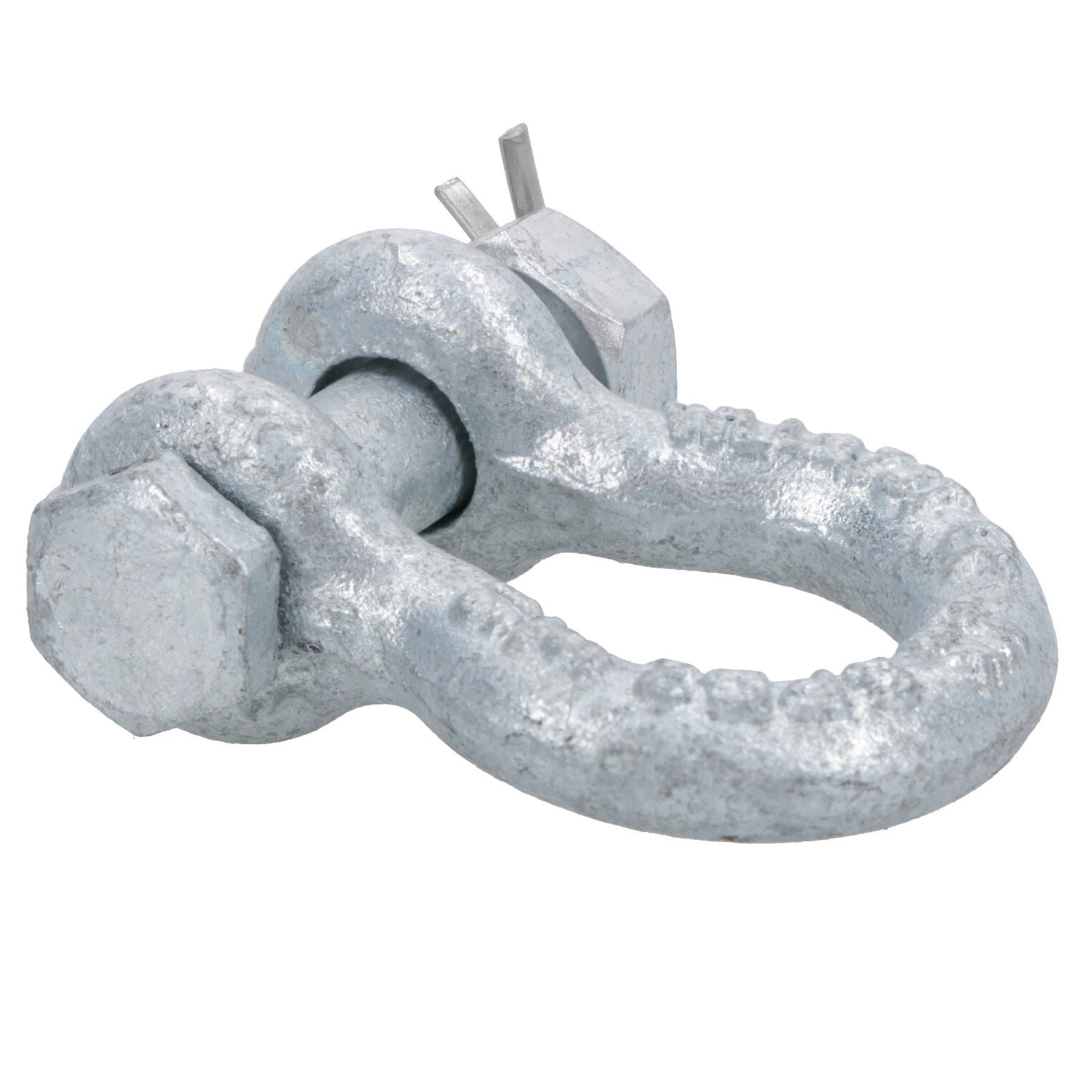 Galvanised Bow Shackle Safety Pin 5/16in (8mm) 0.75T to US Fed Spec