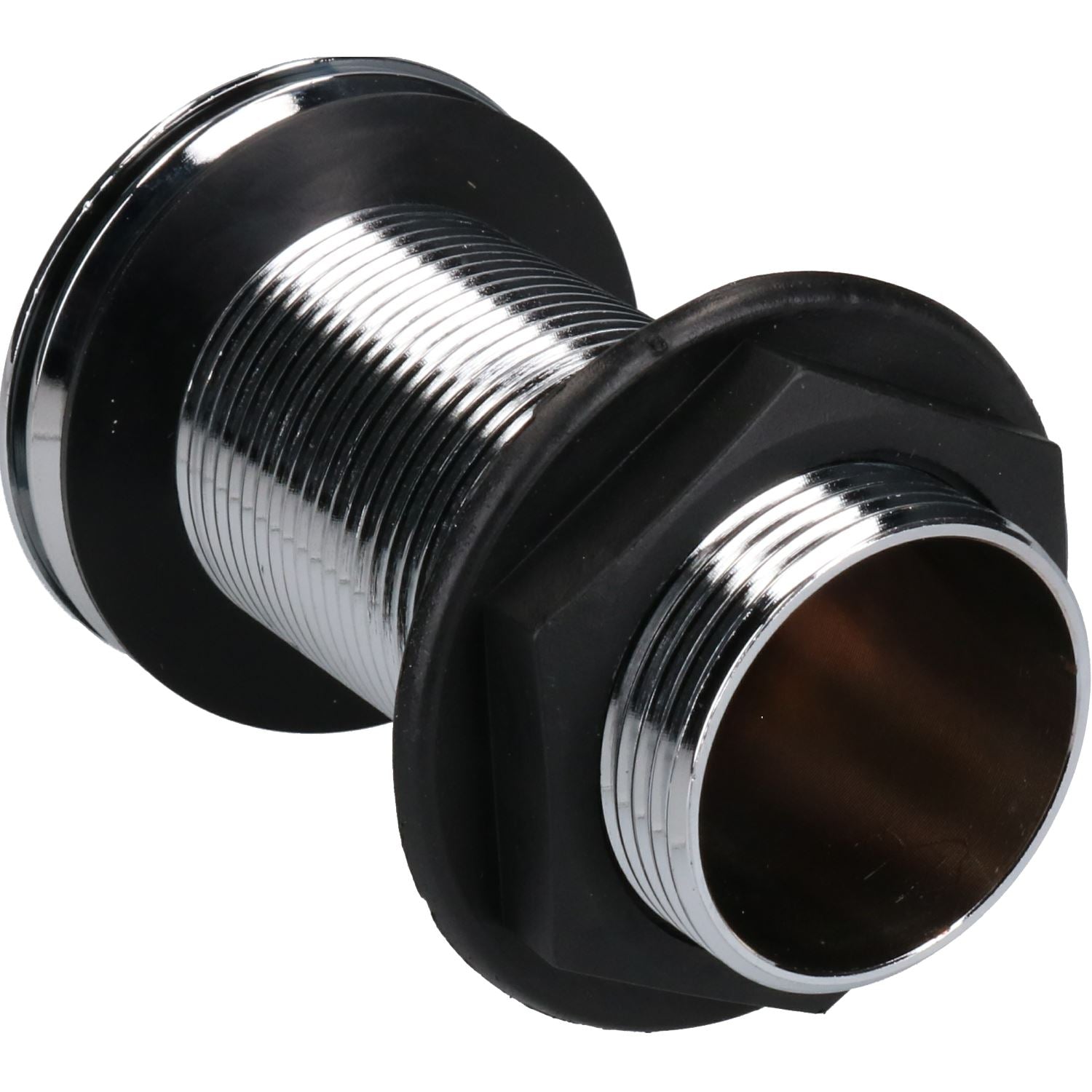 1-1/4" 32mm Druckknopf Quick-Clac Waschbeckenstöpsel aus verchromtem Messing ohne Schlitz