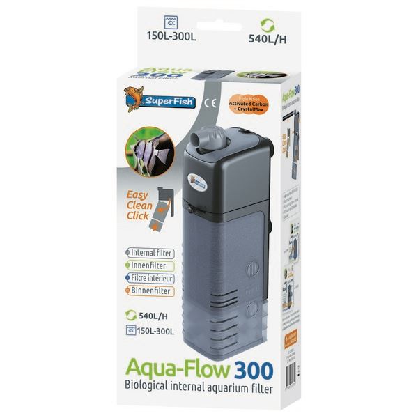 Aqua Flow 300 Dual Action Internal Aquarium Filter Fish Tank Filter 540L/H