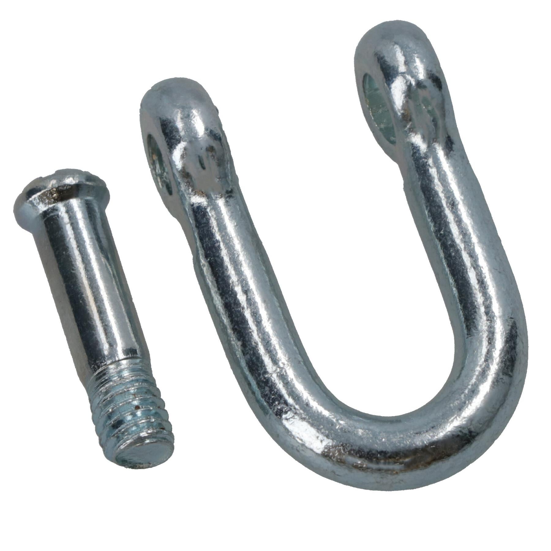 Galvanised D Shackle 6mm with Countersunk Pin Chain Link Chandlery