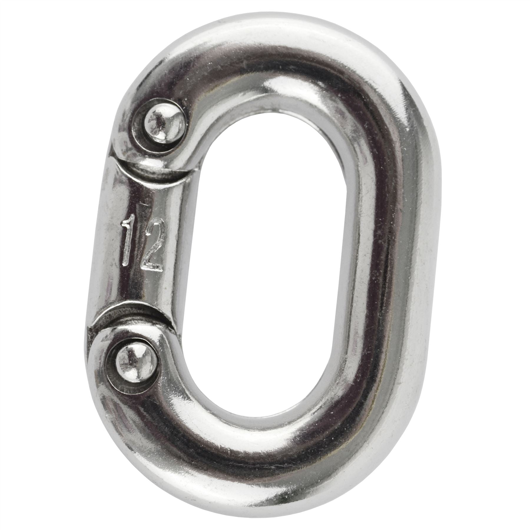 Chain Connecting Link 12mm Marine Grade Stainless Steel Split Shackle