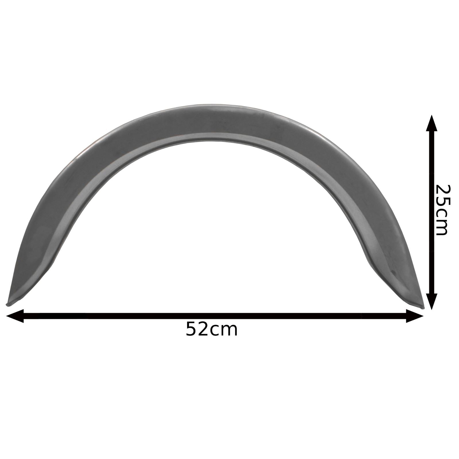 8" Trailer Mudguard Galvanised Steel / Wing / Fender (SINGLE) TR013