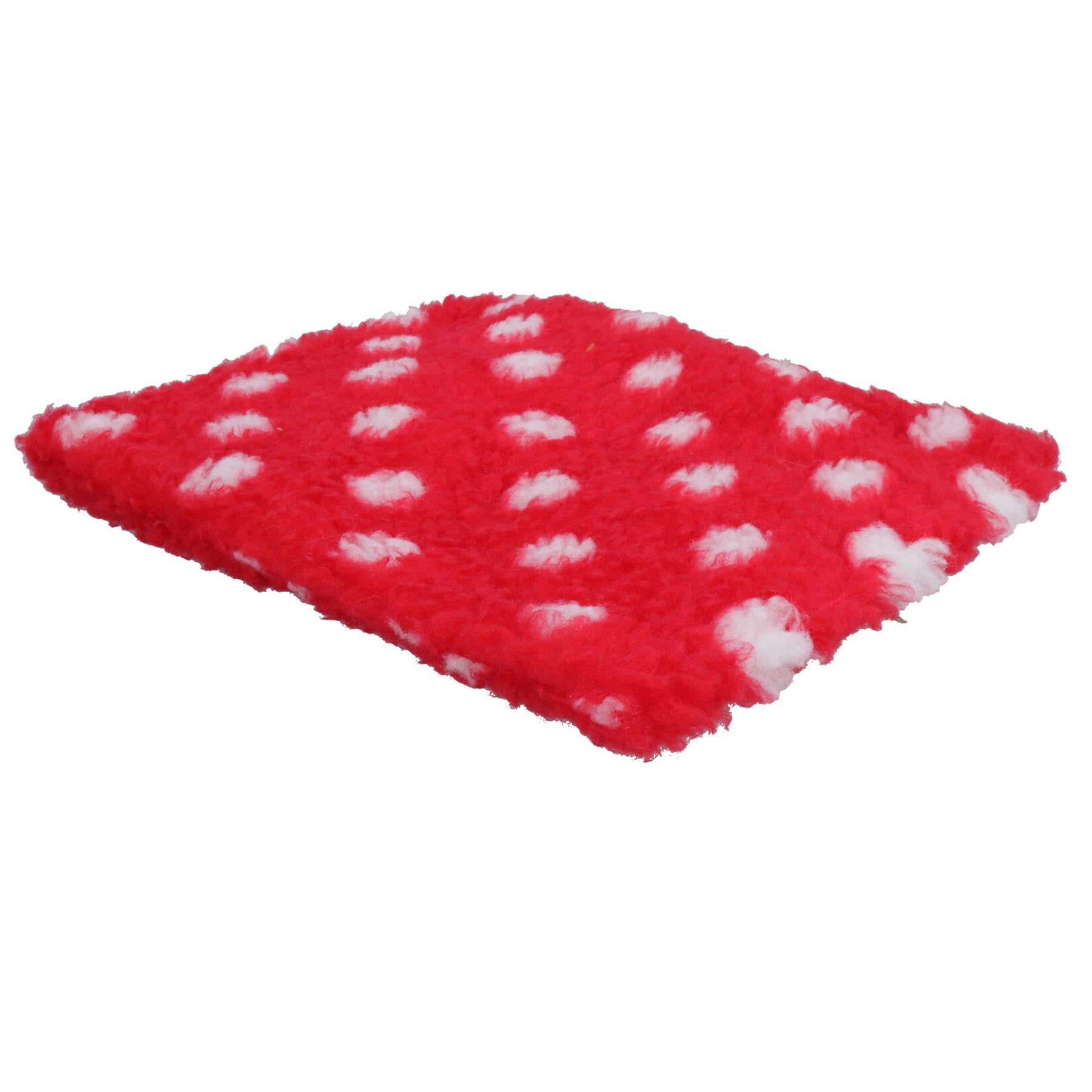 1 housse rouge de rechange pour coussin chauffant micro-ondable pour chien et chiot (housse uniquement)