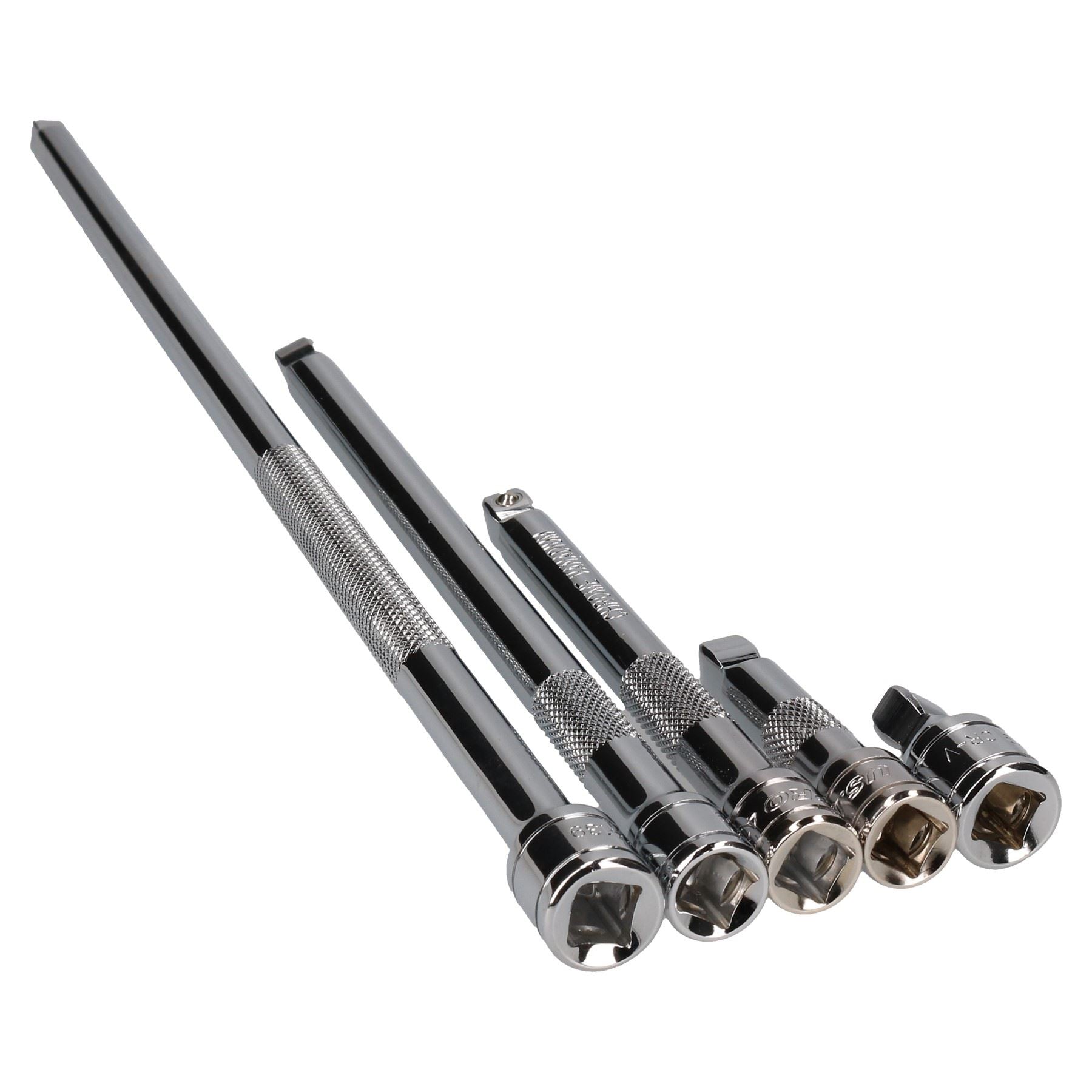 Jeu de 5 rallonges oscillantes pour entraînement 3/8" 38 mm - 450 mm AT616