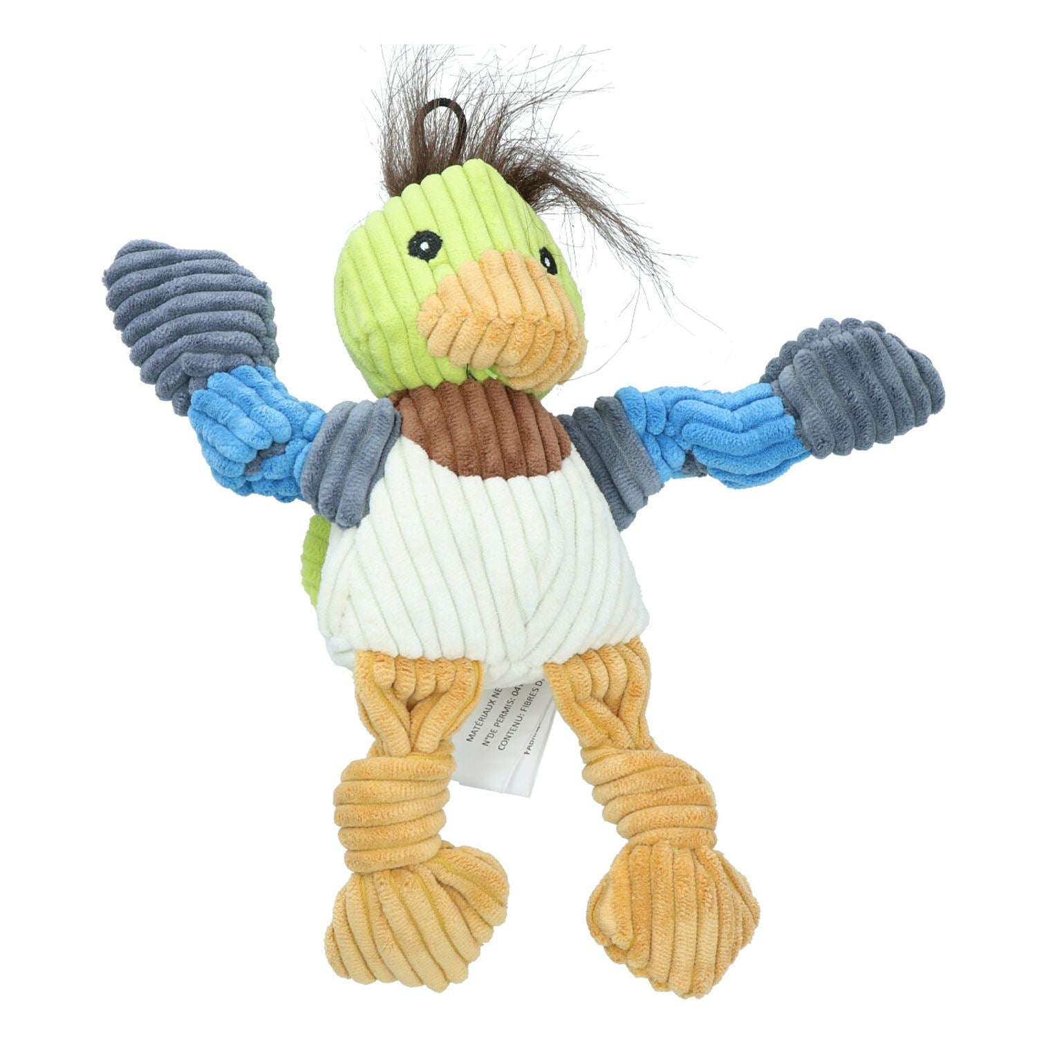Woodland Kleine Ente Knoten Plüsch Langlebig Hund Welpen Hund Spielen Spielzeug 6x12x22cm