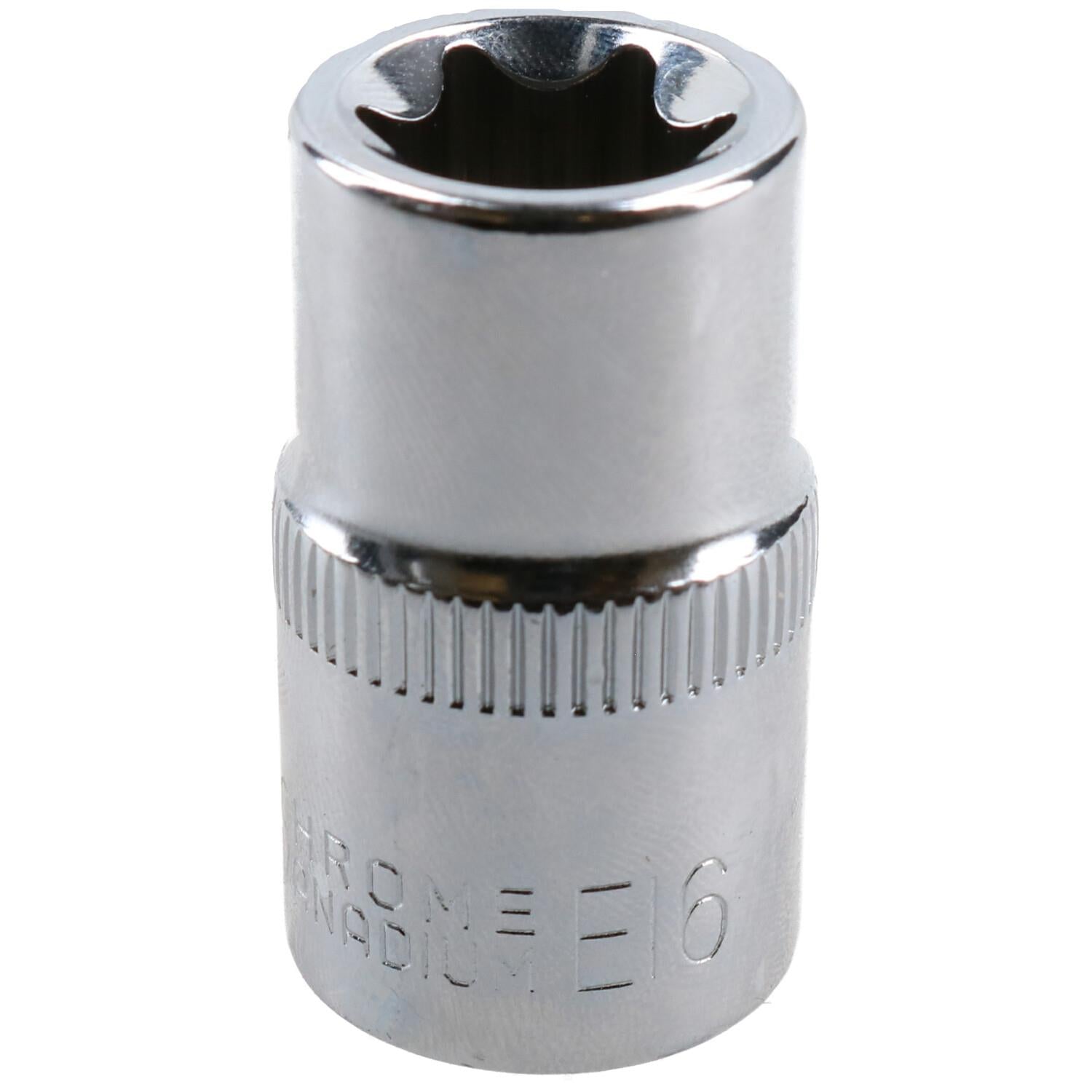 Female Torx Socket Star Bit Standard External Chrome Vanadium