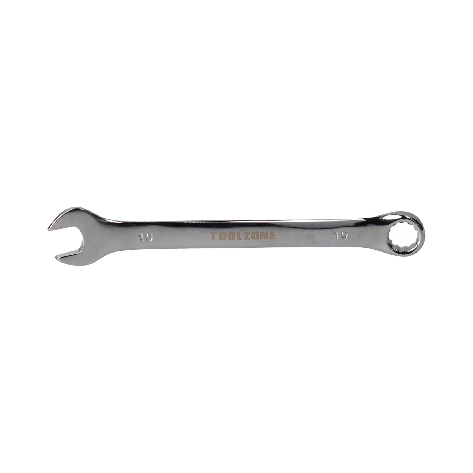 Clé mixte métrique 10 mm à anneau ouvert et à deux pans