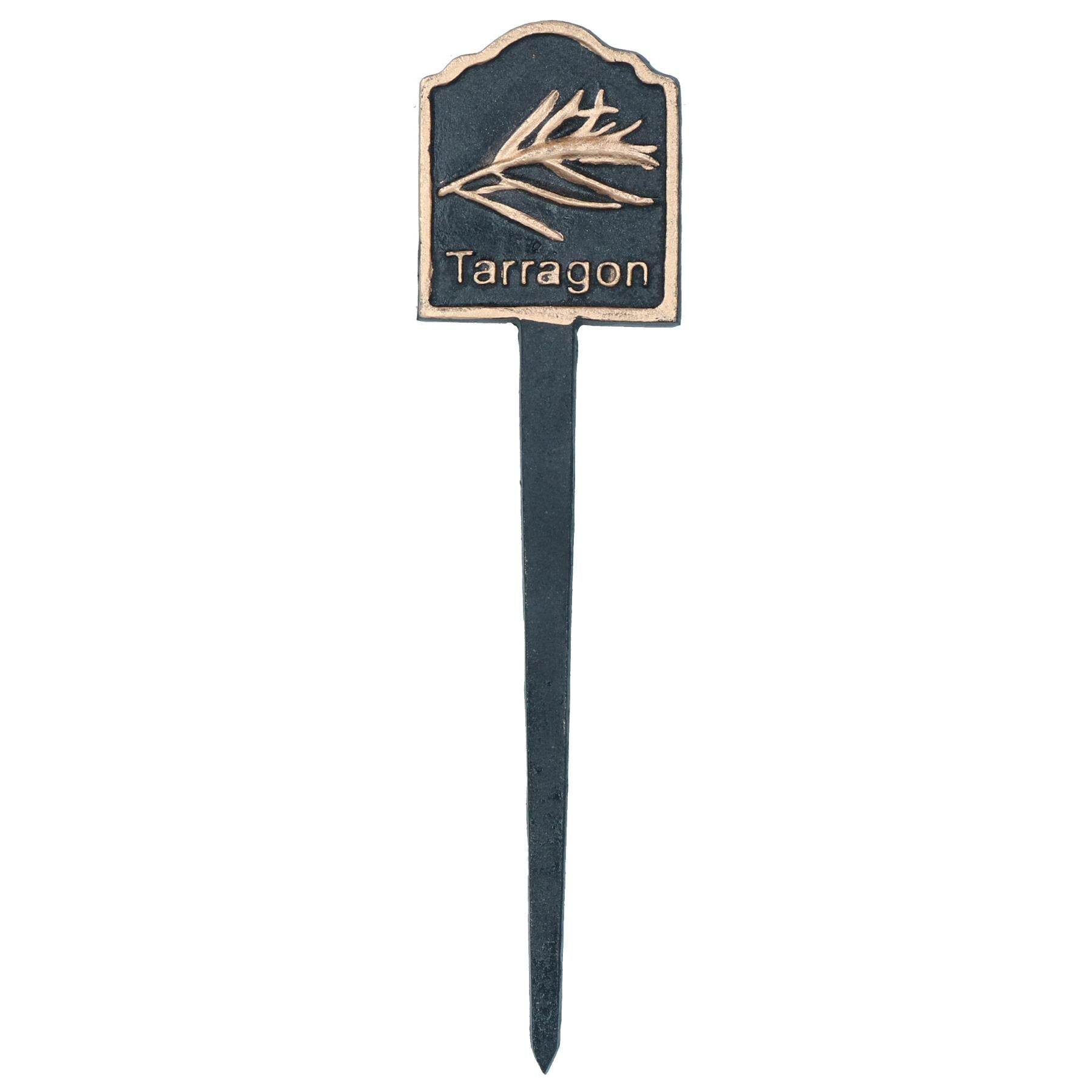 Herbs Sign Marker Label Cast Iron Plant Plaque Garden Yard Allotment 6pc