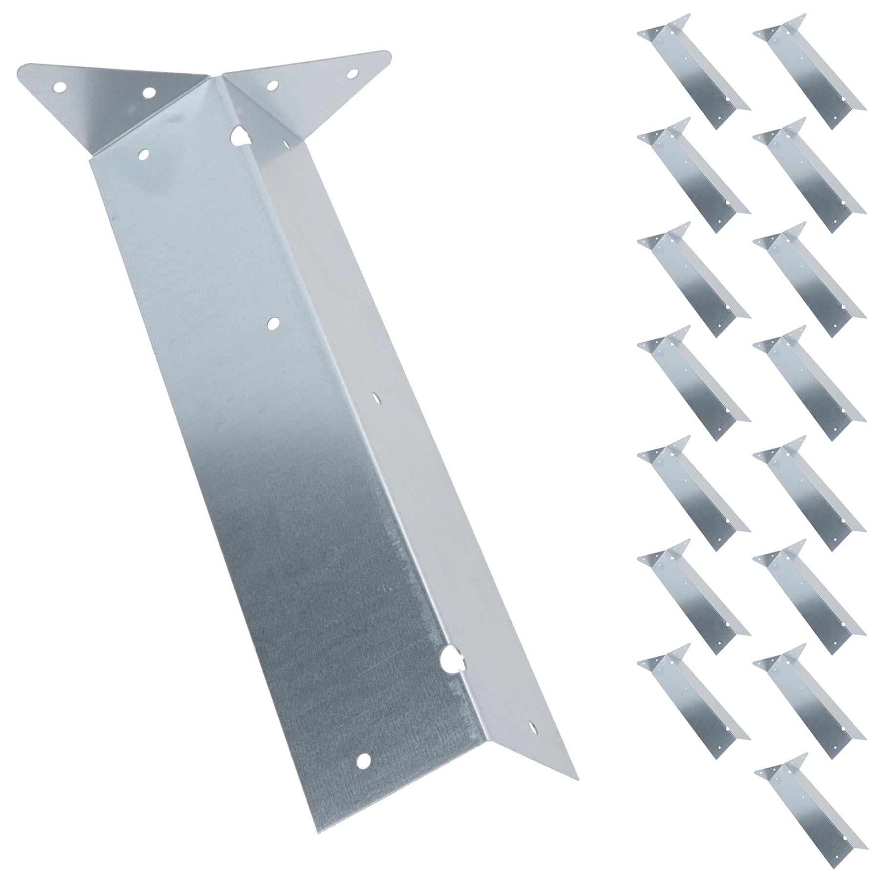 Arris Rail Bracket Fence Post Support Galvanised 100mm, 225mm or 300mm