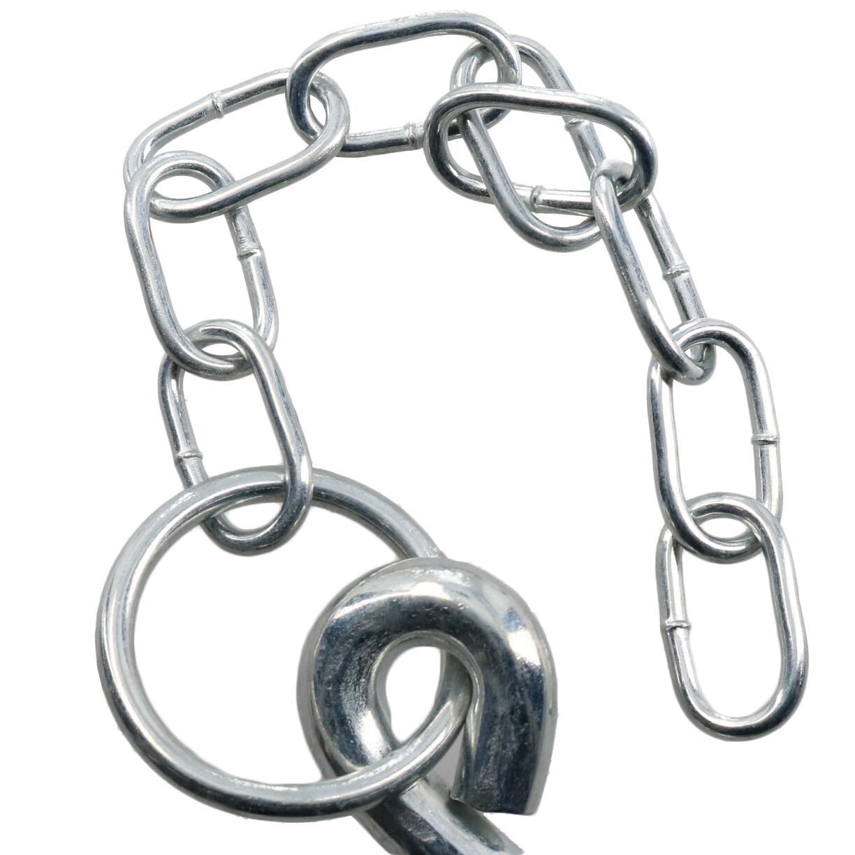 Runder Splintbolzen und Kette, 10 x 110 mm, für Anhänger-Kipper-Heckklappe