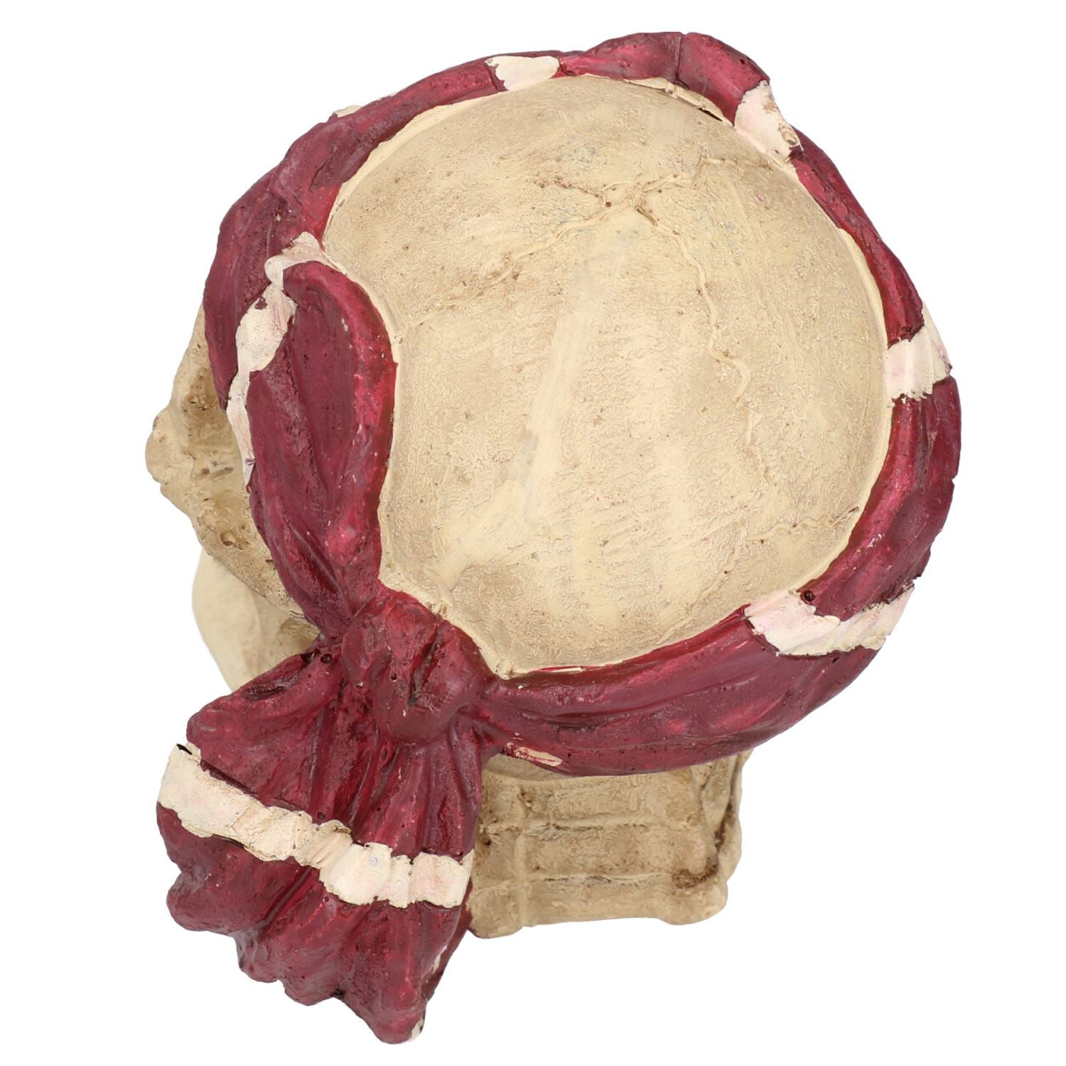 Mittelgroßes Aquarien-Ornament für rote Piraten-Totenkopf-Aquarien, 9 x 13 x 14 cm