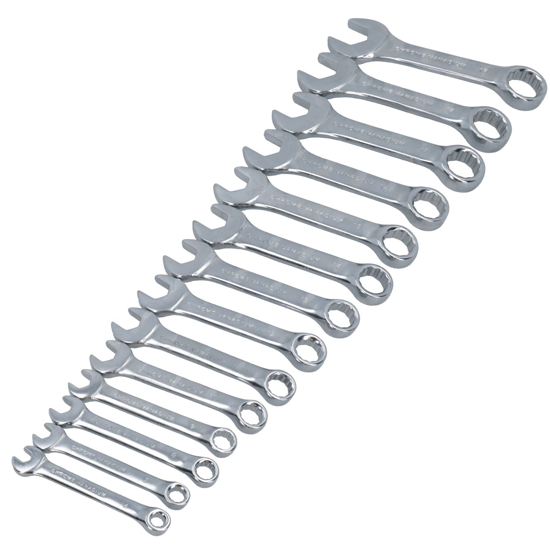 Clé mixte courte métrique MM 6 mm – 19 mm 14 pièces dans un plateau EVA