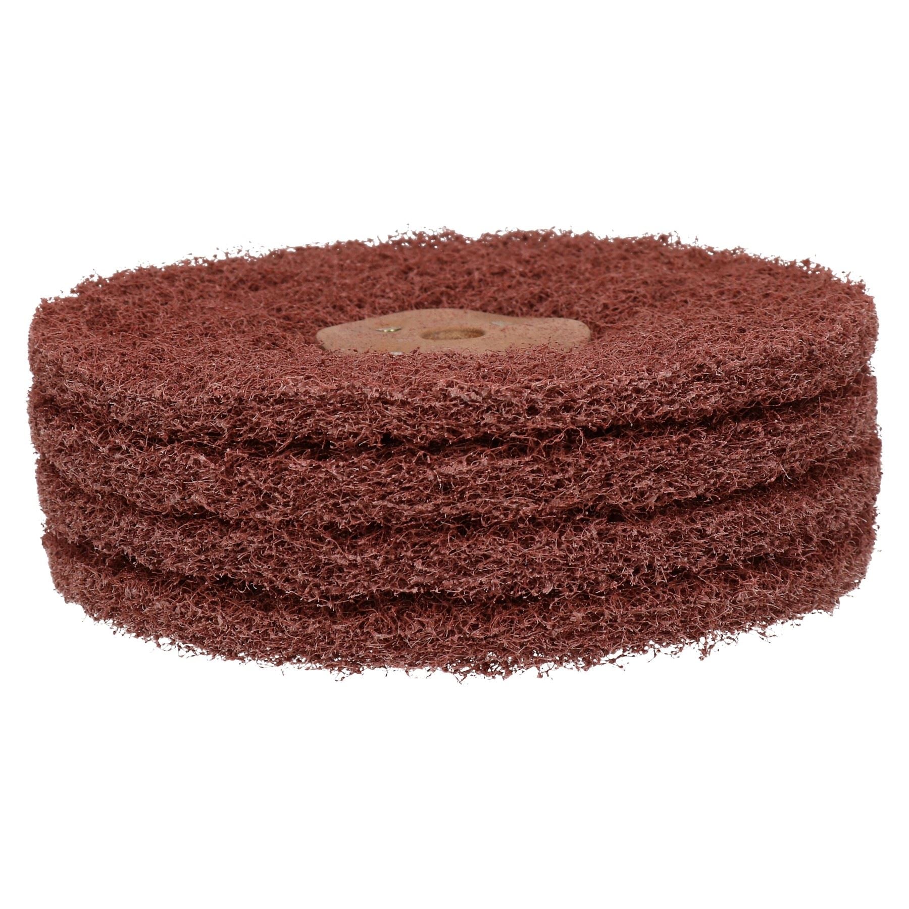 6" Fine / Medium / Coarse Abrasive Scotch Mop Rust Paint Removal Polishing