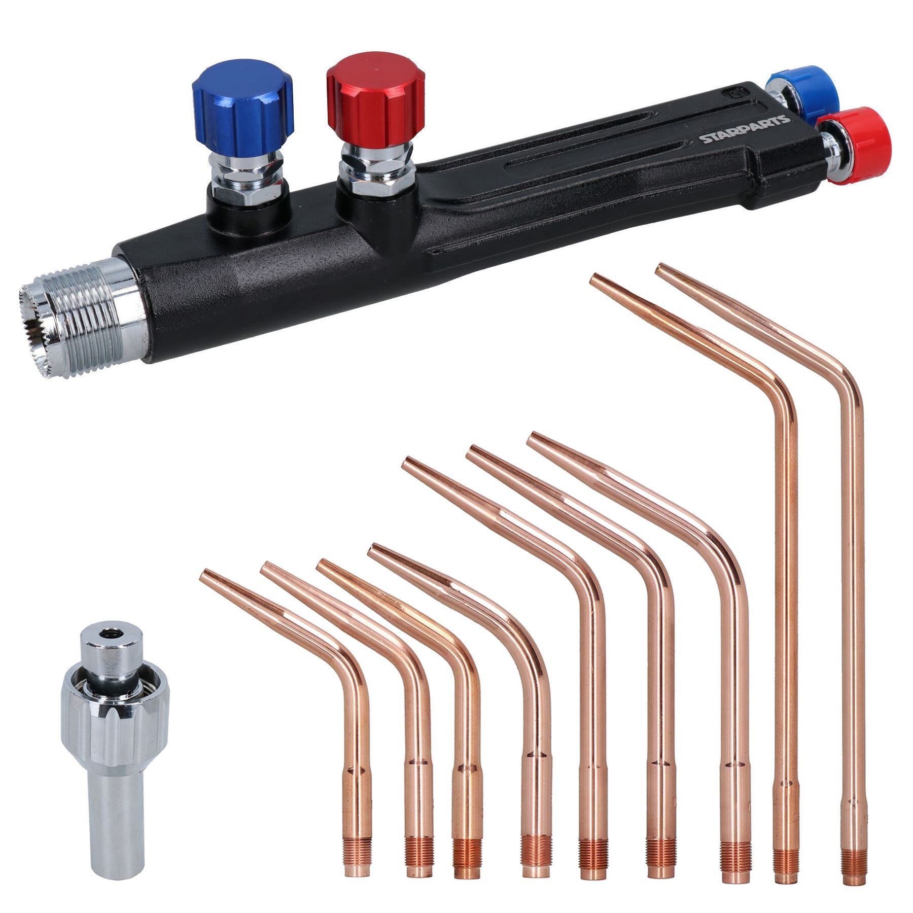Chalumeau et embouts de soudage de type 5 pour tôles, gaz oxyacétylène, brasage de 0,9 à 8,2 mm