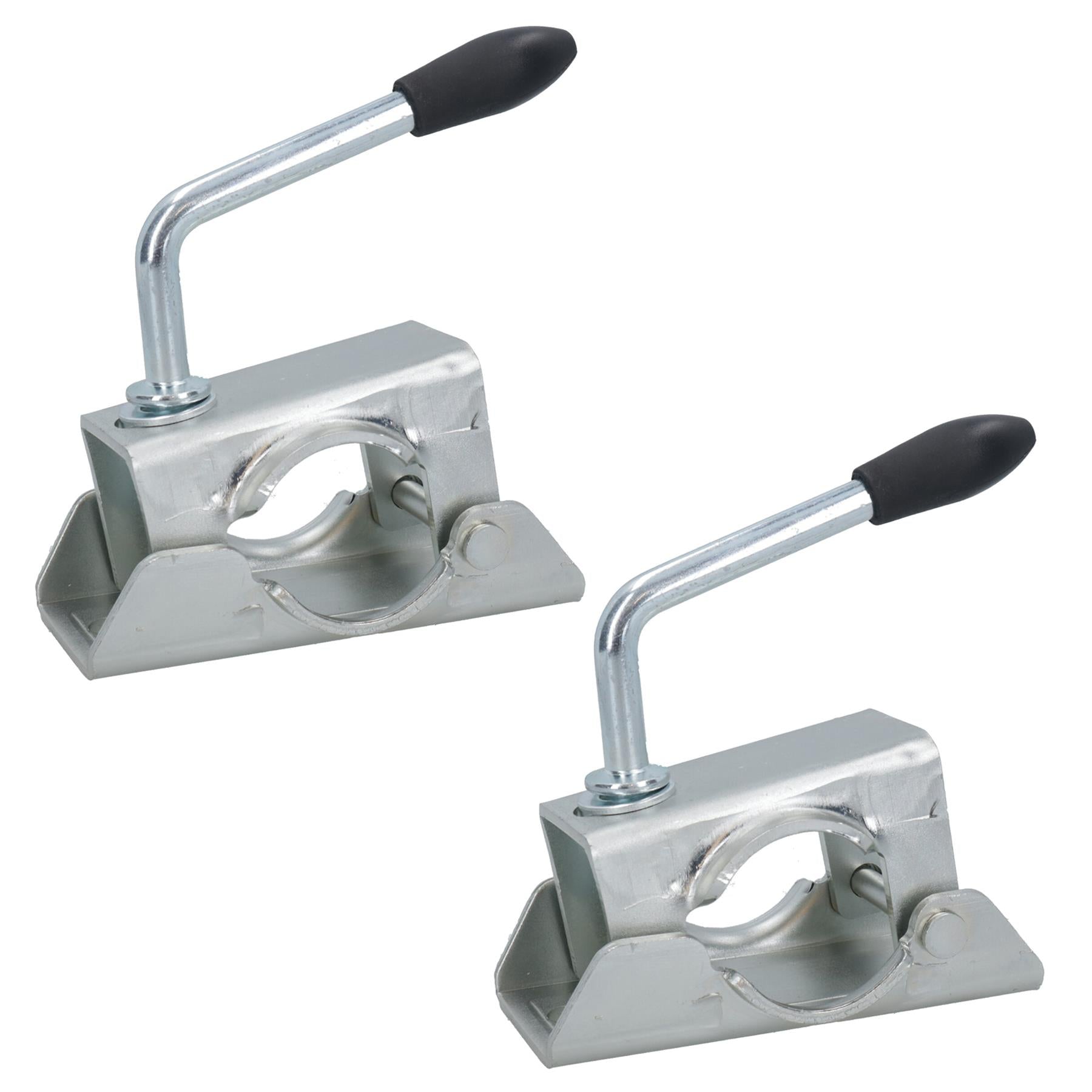 48mm Gepresster Stahl Stützradklemme Stützständer Anhänger Caravan Verzinkt