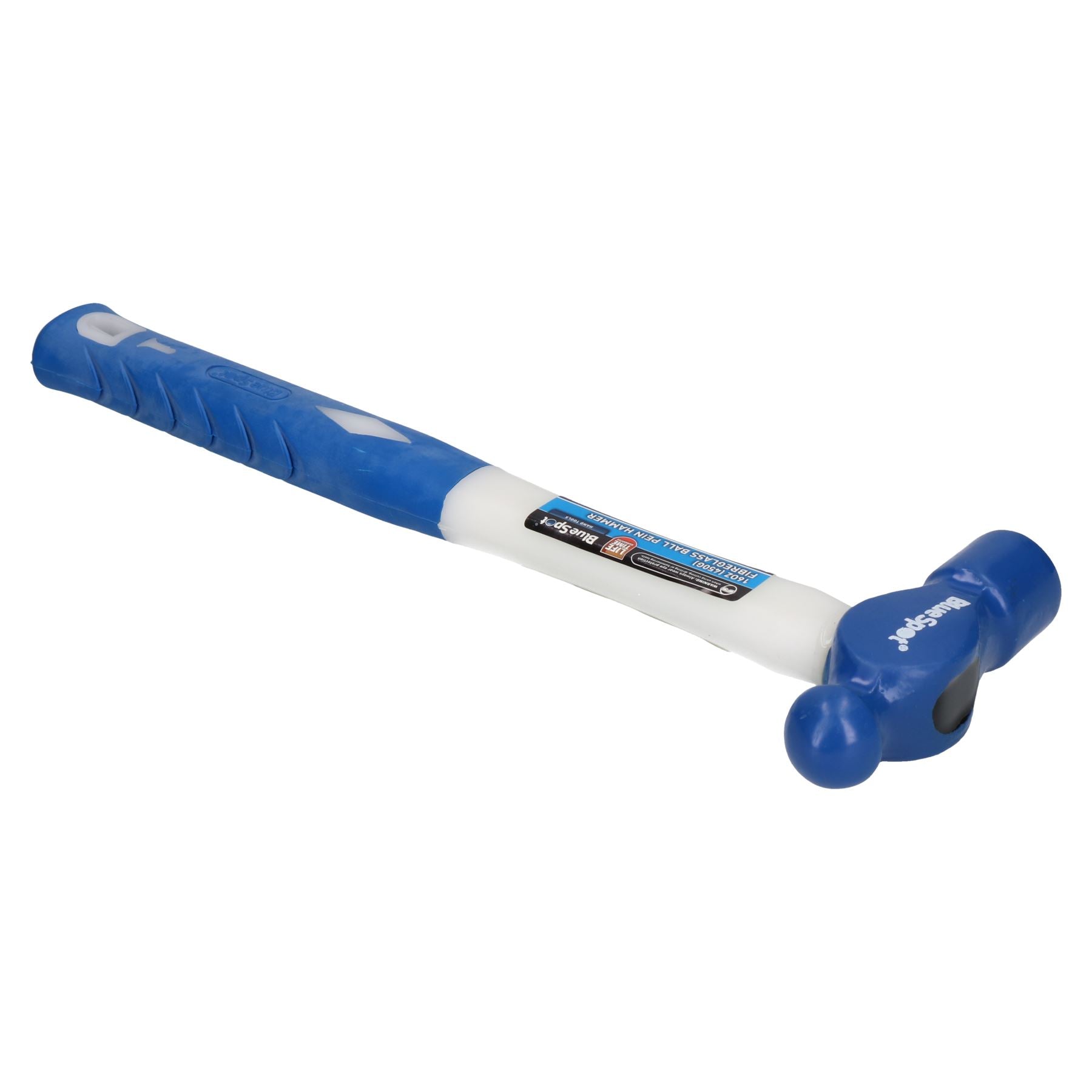 16oz (450g) Ball Pein Hammer with Fibreglass Shaft and TPR Rubberised Handle
