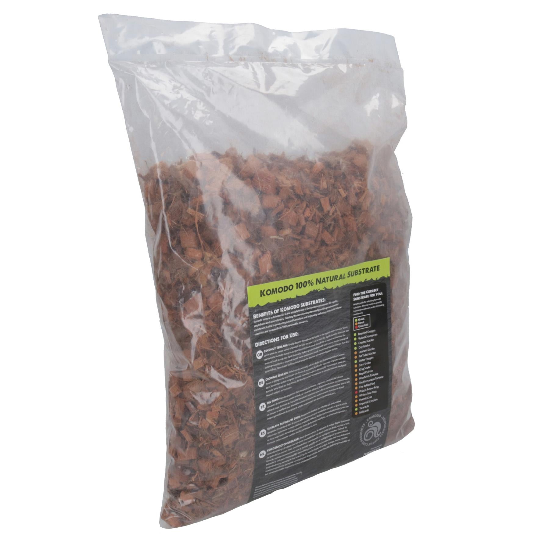 2 Pack 6 Litre Natural Coconut Husk Terrain Reptile Insect Bedding Covering