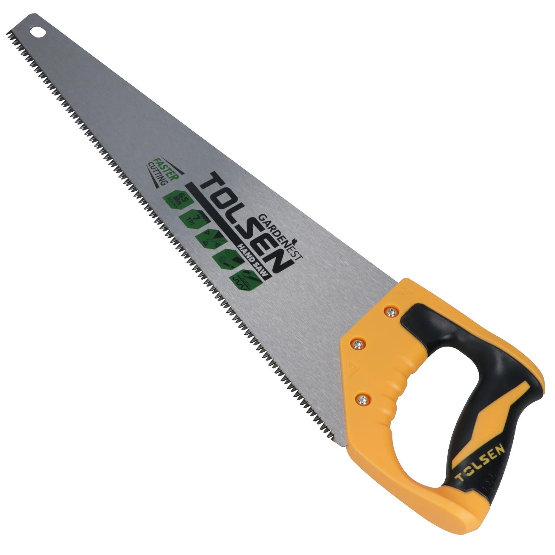 Hardpoint Hand Saw 18" 450mm Carpentry Wood Cutter With Soft Grip Handle