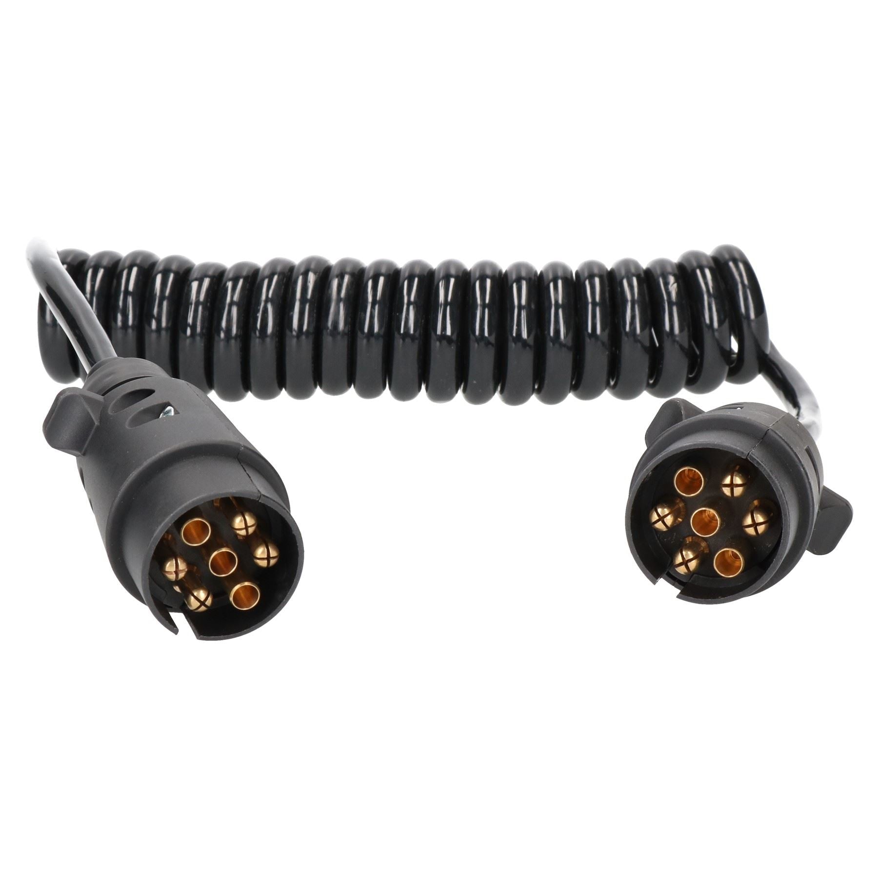 Trailer Light Electrics Extension Cable Lead Male to Male 7 Pin Plugs