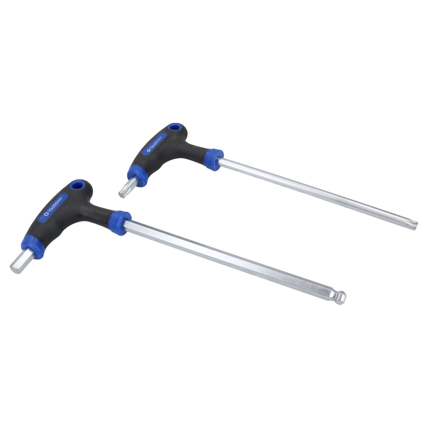 Metrischer Inbusschlüssel + Torx-Stern-T-Stangensätze 2 – 10 mm T10 – T50, 18-tlg.
