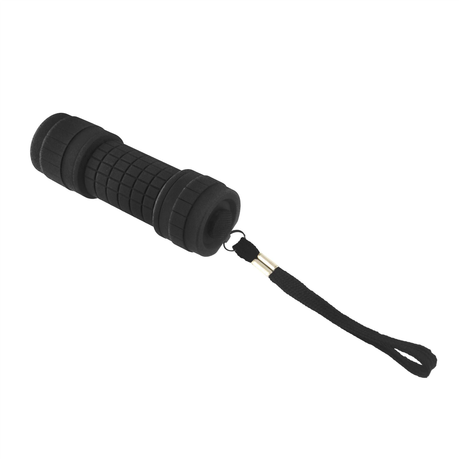 9 LED Schwarz Taschenlampe Licht Mini Taschenlampe Camping Wandern Gummi Fall GAR67
