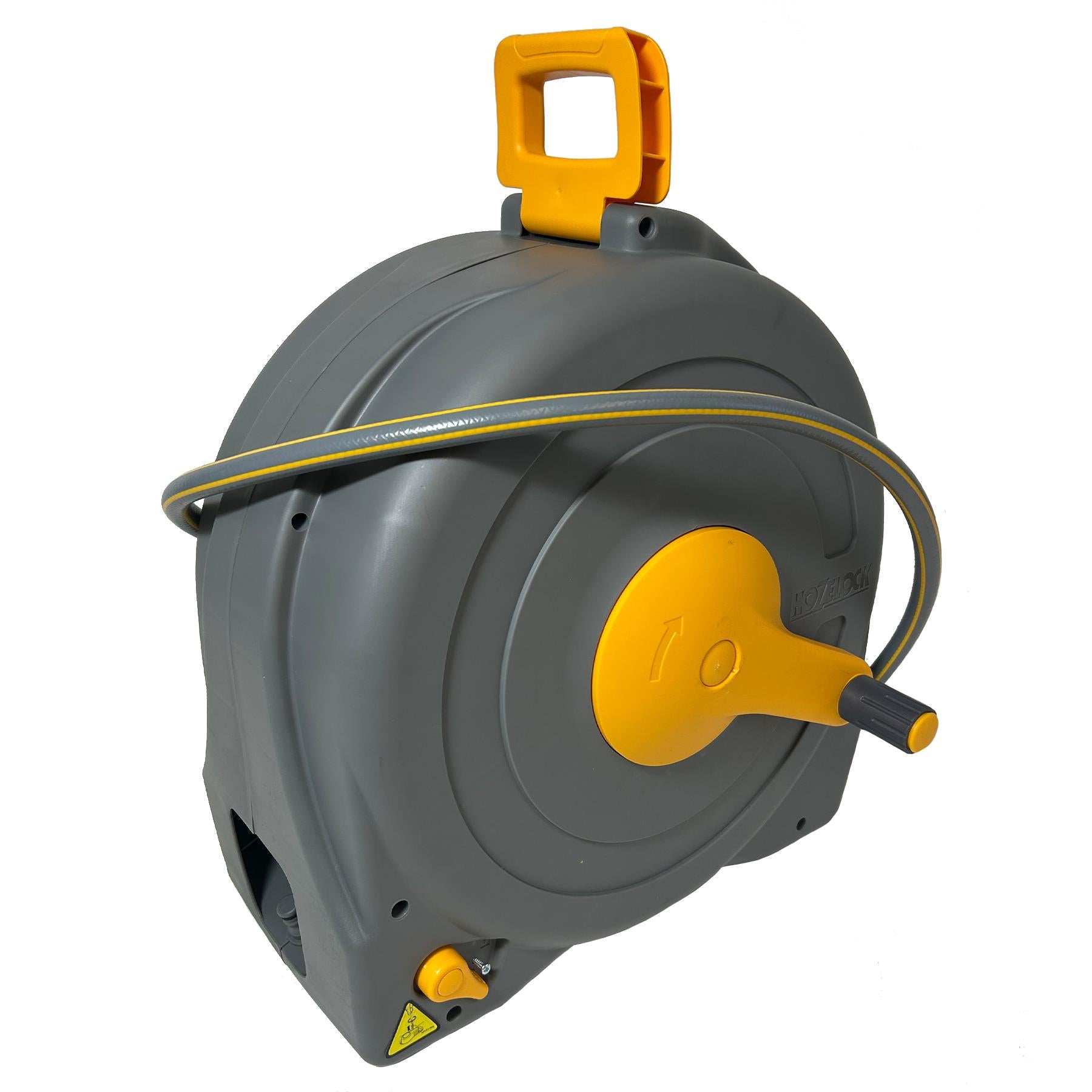 Enclosed Portable Free Standing Garden Hose Fast Reel Watering 40 Metres