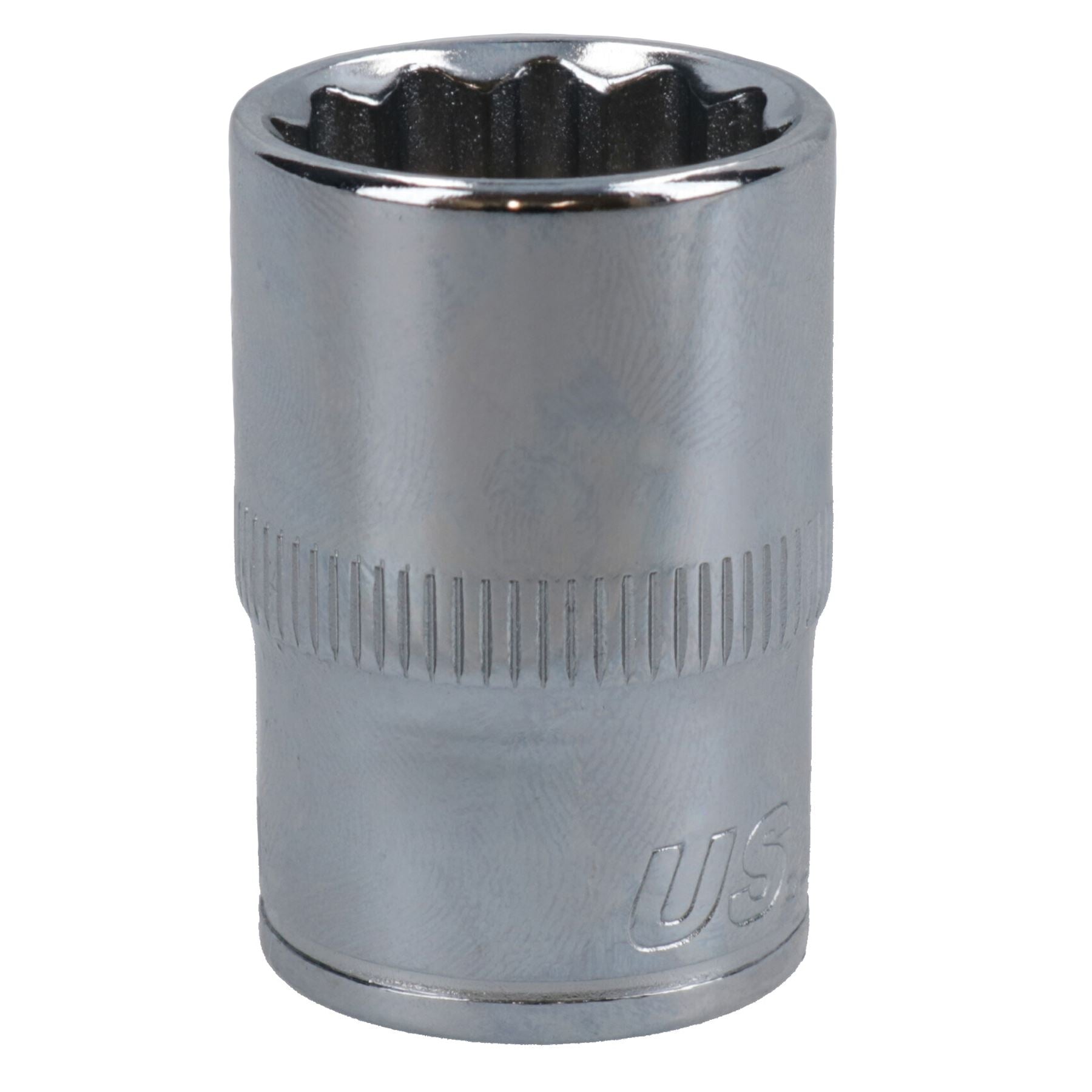 1/2in Drive Shallow Metric MM Socket 12 Sided Bi-Hex with Knurled Ring