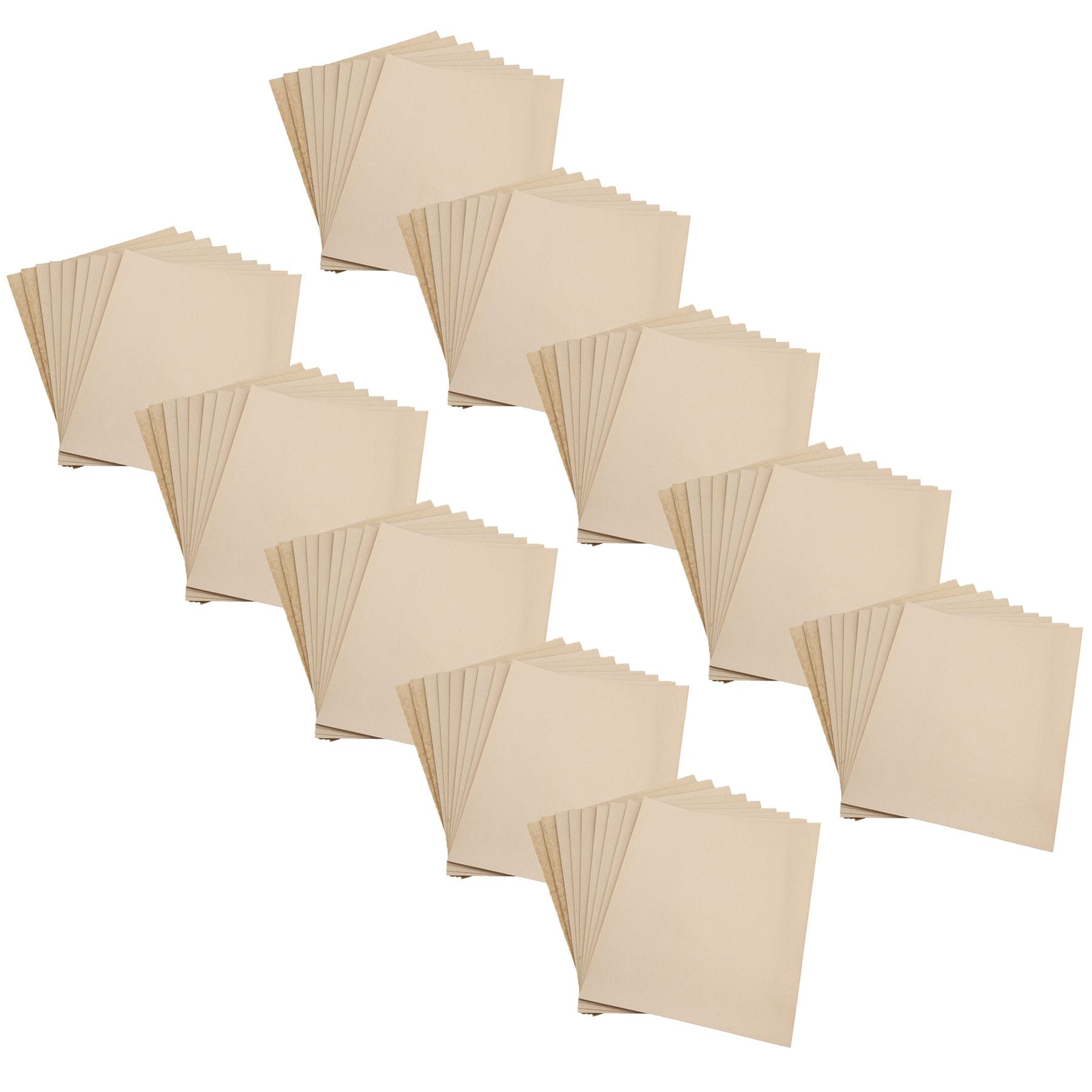 Feuilles de papier de verre à grains variés de 40 à 150 grains abrasifs mixtes
