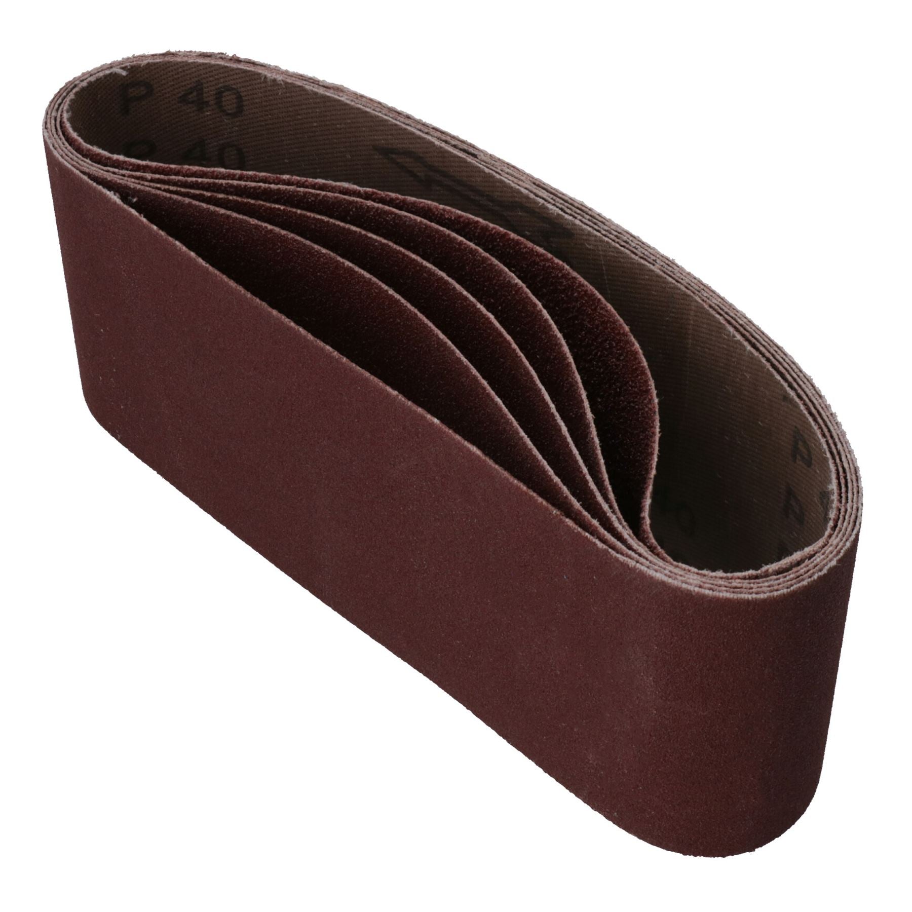 Disques abrasifs pour ponceuse à bande, grain mixte 40, 60, 80, 120, 75 mm x 457 mm