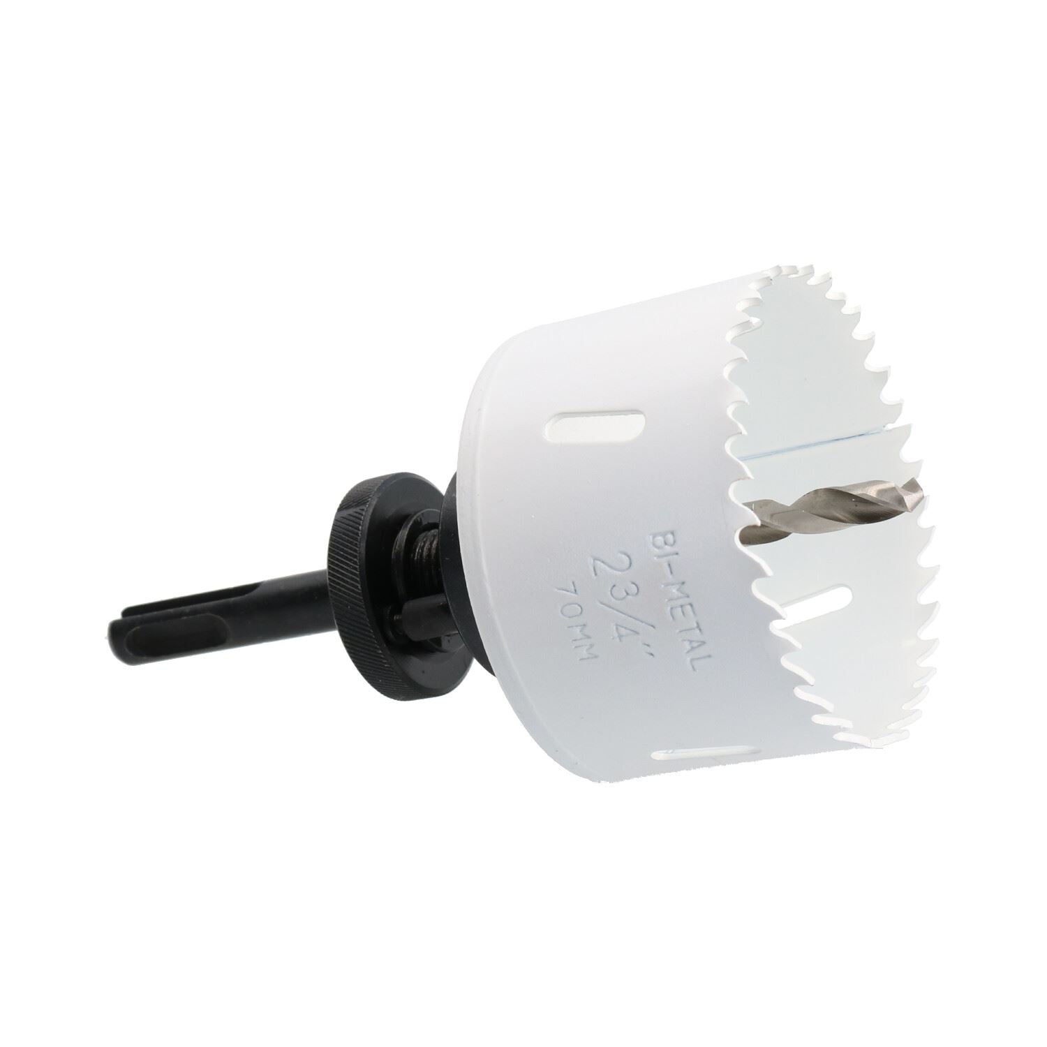 SDS-Plus-Dorndornaufsatz, komplett mit HSS-Lochsäge, 32 mm – 152 mm