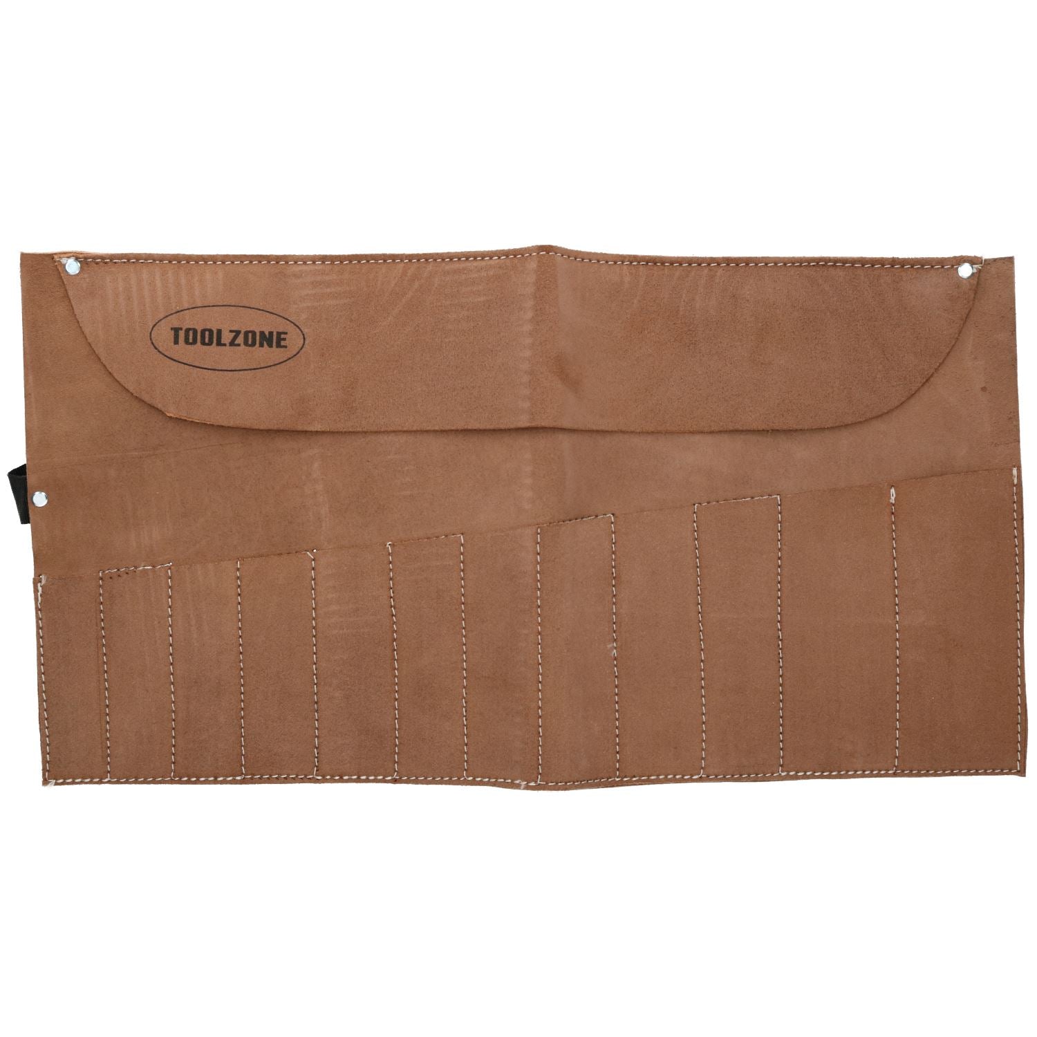 12 Taschen Leder Werkzeugtasche Rollenhalter Taschenhülle TE027