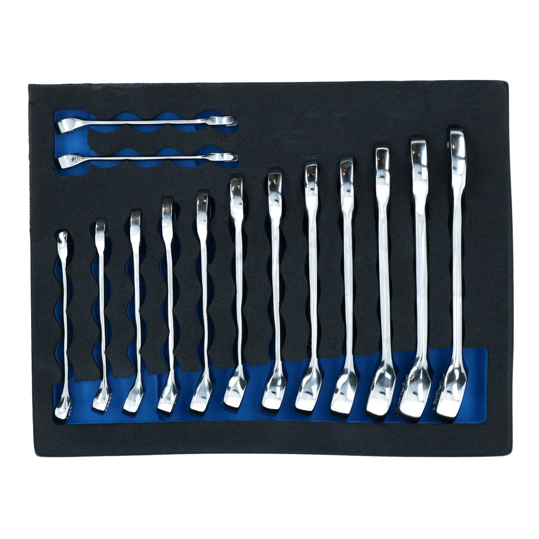 Clé mixte courte métrique MM 6 mm – 19 mm 14 pièces dans un plateau EVA