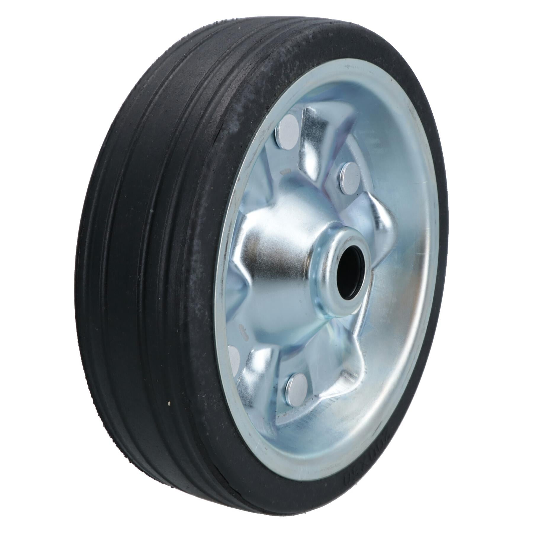 8in (200mm) Replacement Solid Jockey Wheel For Ribbed Jockeys Heavy Duty