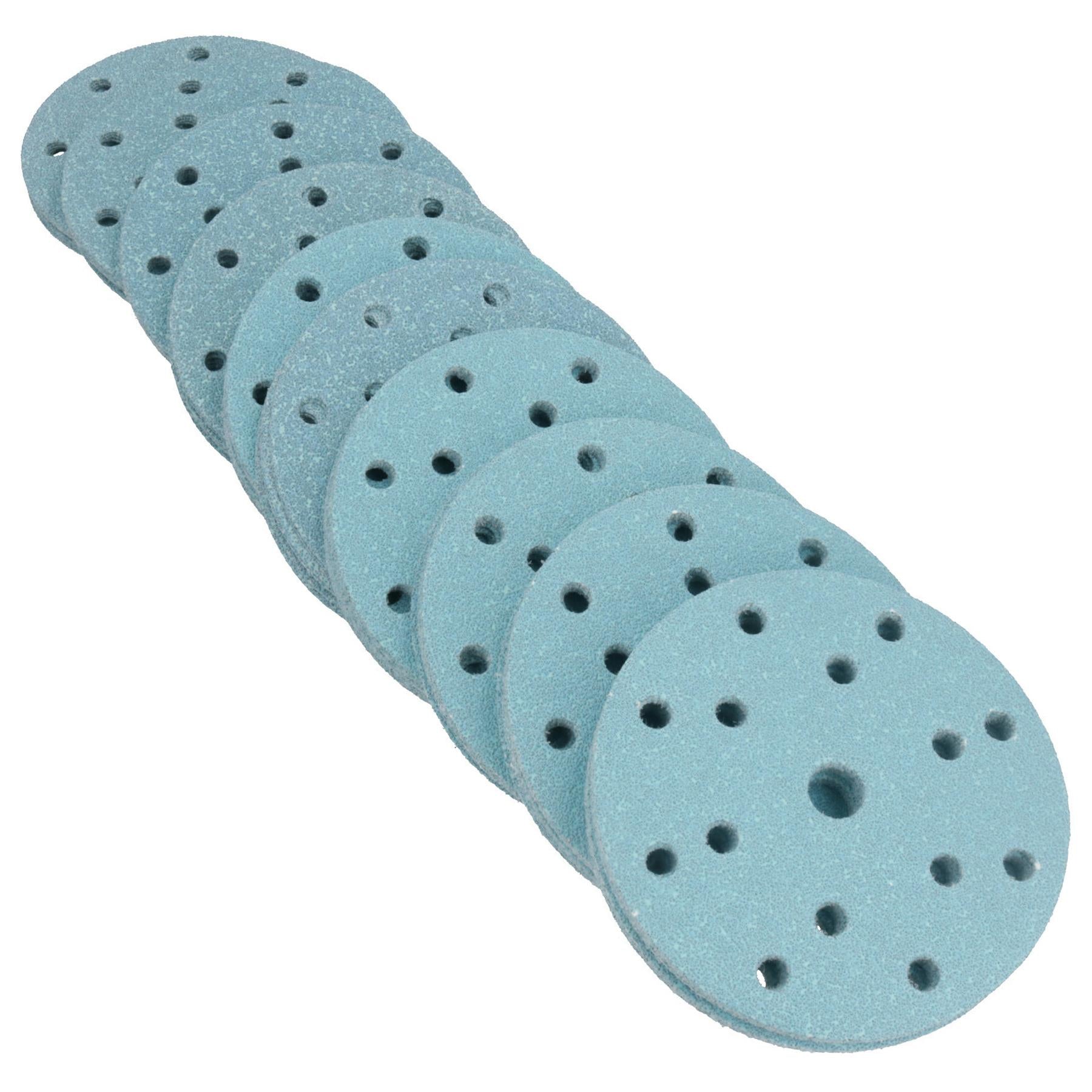 150 mm selbstklebende Keramik-Schleifscheiben mit Klettverschluss, Körnung 60
