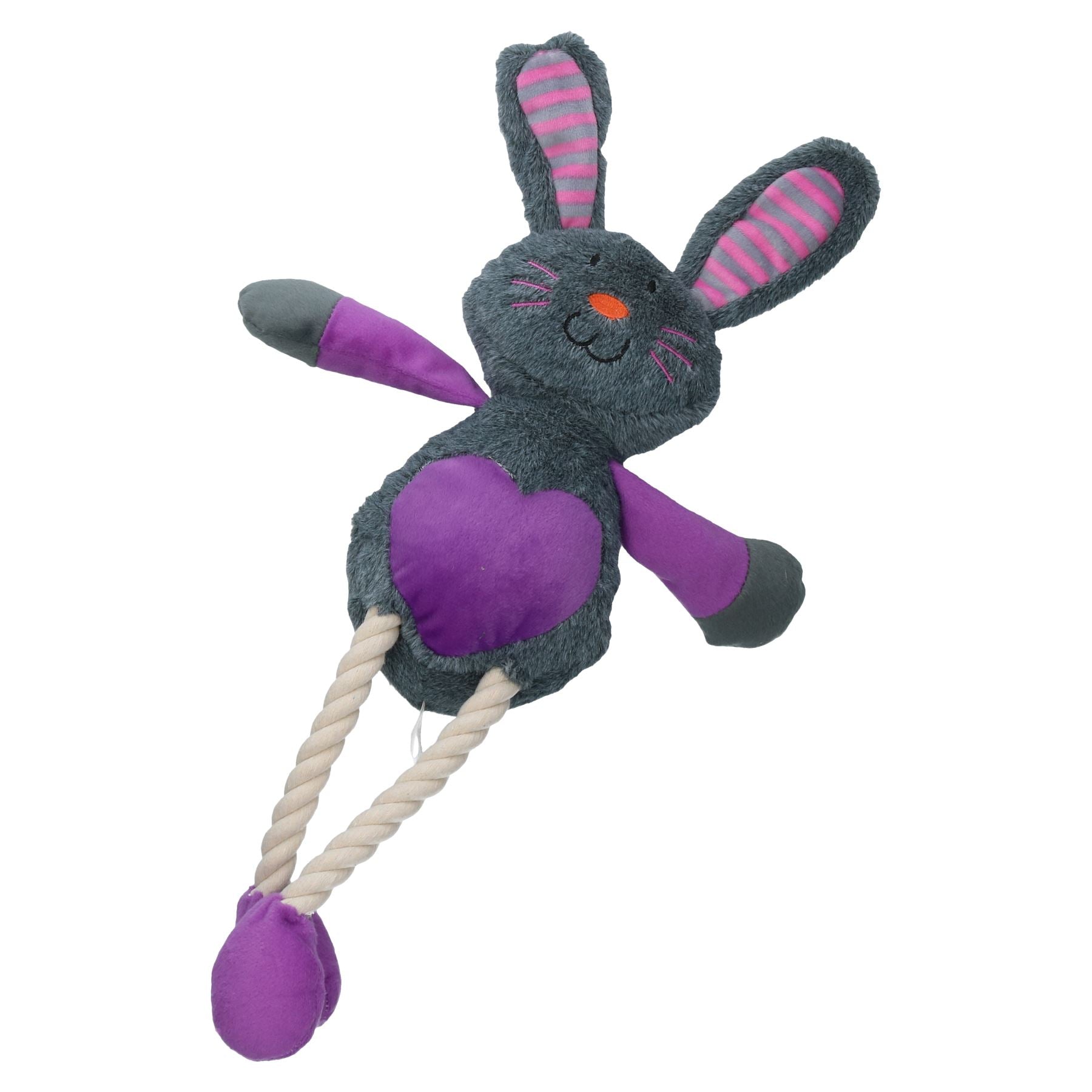Ruby Rabbit – Weiches Plüsch-Teddy-Hundespielzeug mit Quietschfunktion, 40 cm