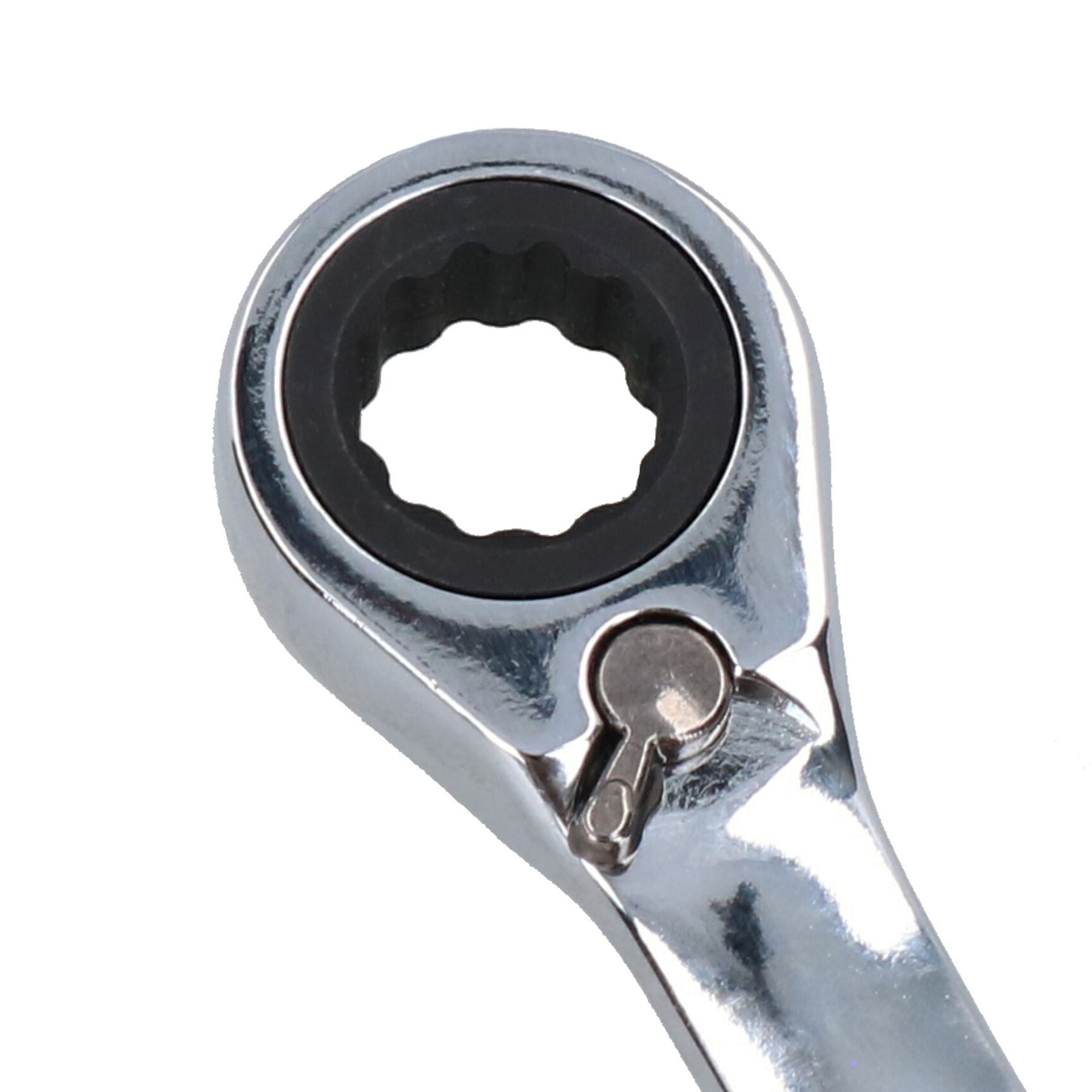 Clé mixte à cliquet réversible coudée 72 dents