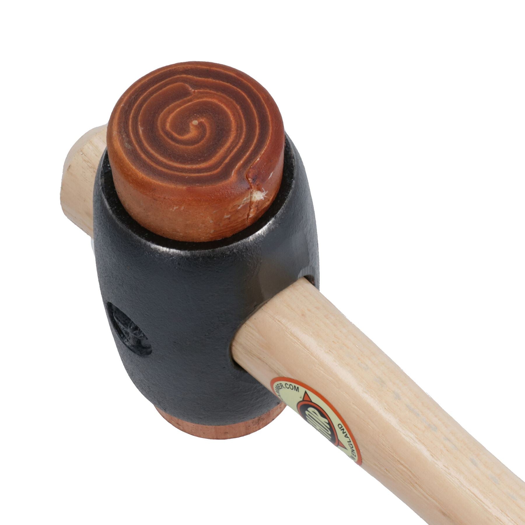 Marteau à tête en cuivre et cuir brut Thor n° 4 / maillet en cuir Dead Blow TE400