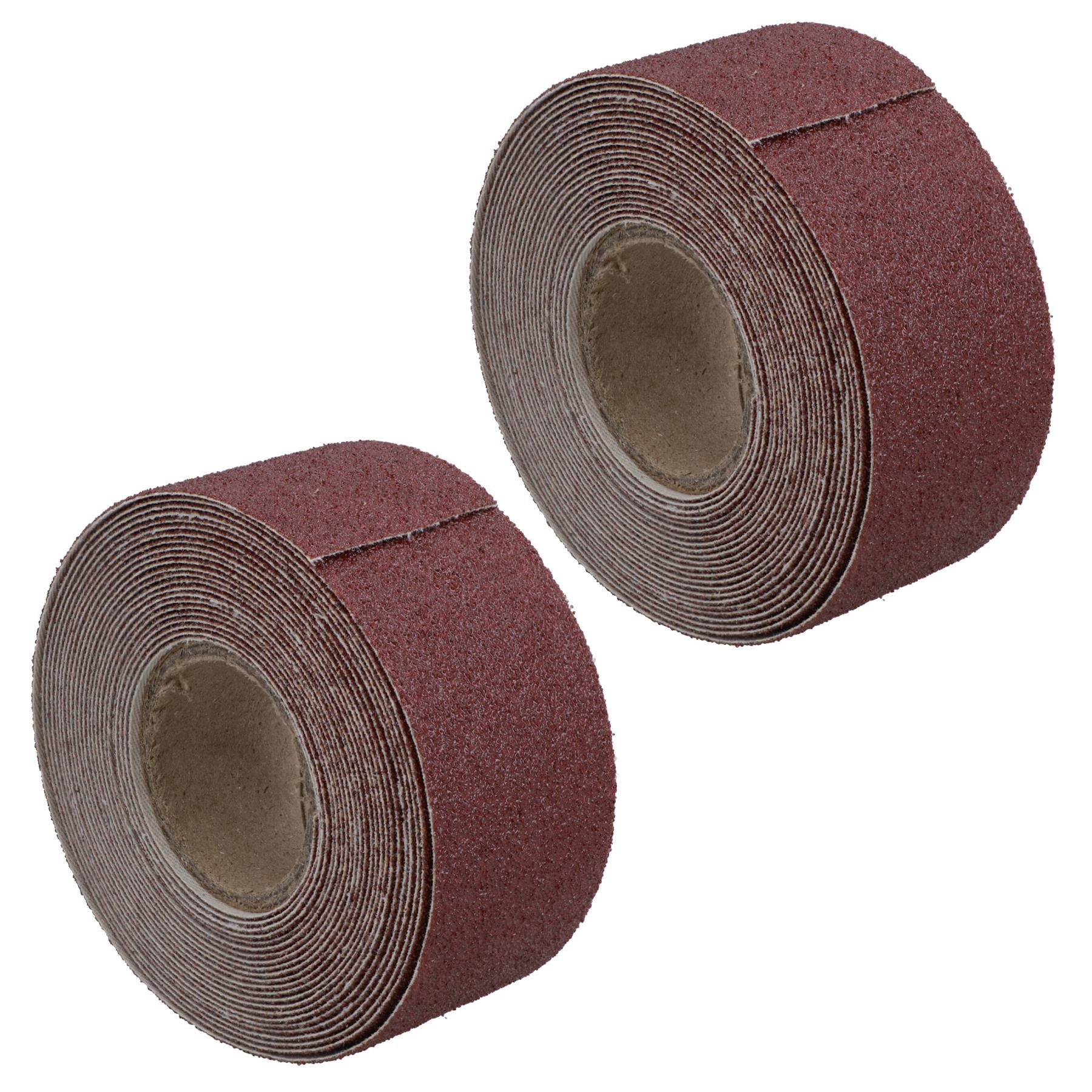 Emery Cloth Roll Abrasive Sanding Sheet 60 - 320 Grit Aluminium Oxide 38mm Wide