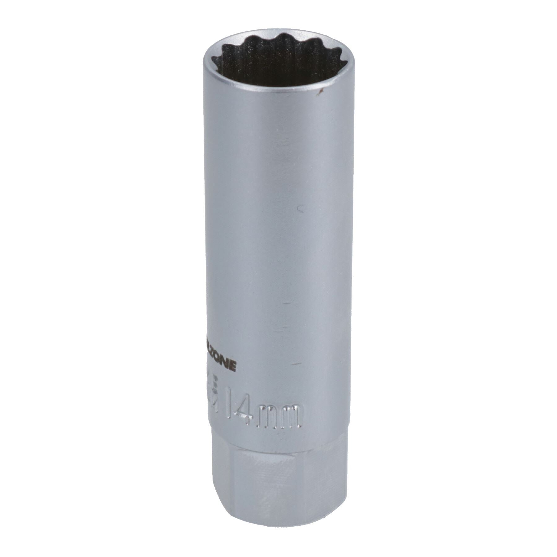 Metrische, dünnwandige Zündkerzenstecker 14 mm, 16 mm + 18 mm, 12-kant, Doppelsechskant, 3-tlg.