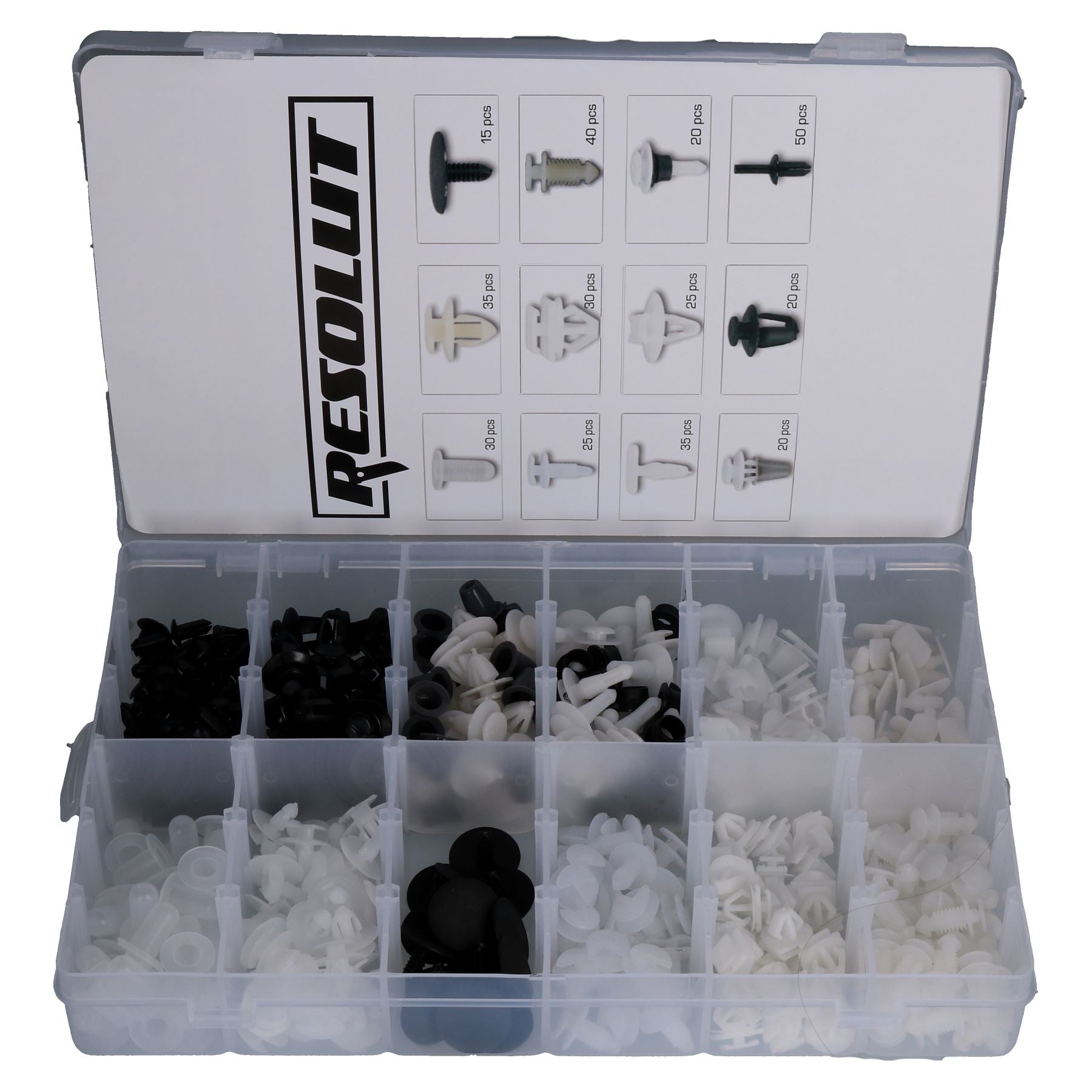 Assortiment de 345 rivets de fixation pour garnitures Peugeot et Citroën
