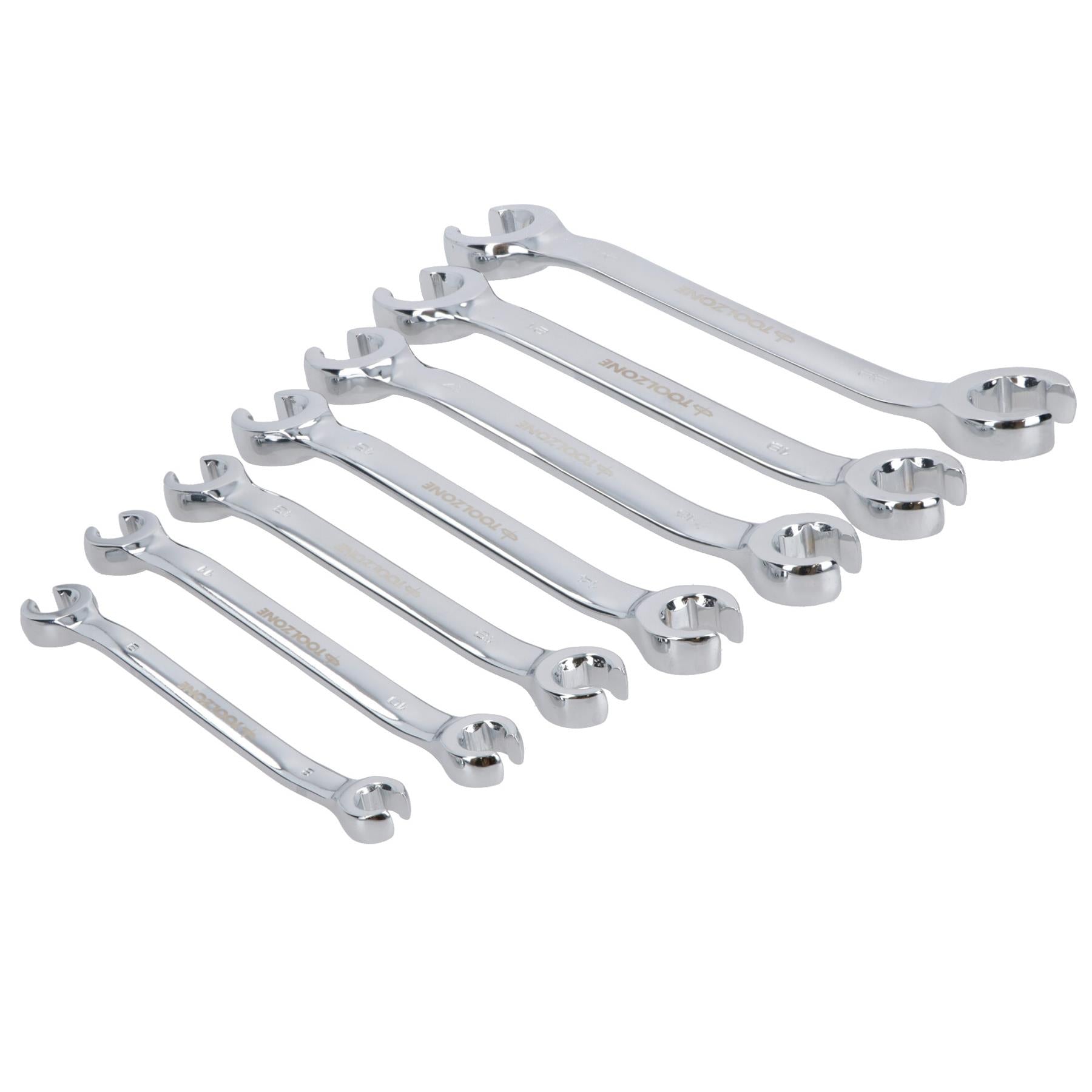 Metric Brake Gas Fuel Pipe Flare Nut Spanner Wrench 8mm – 24mm 7pc Set