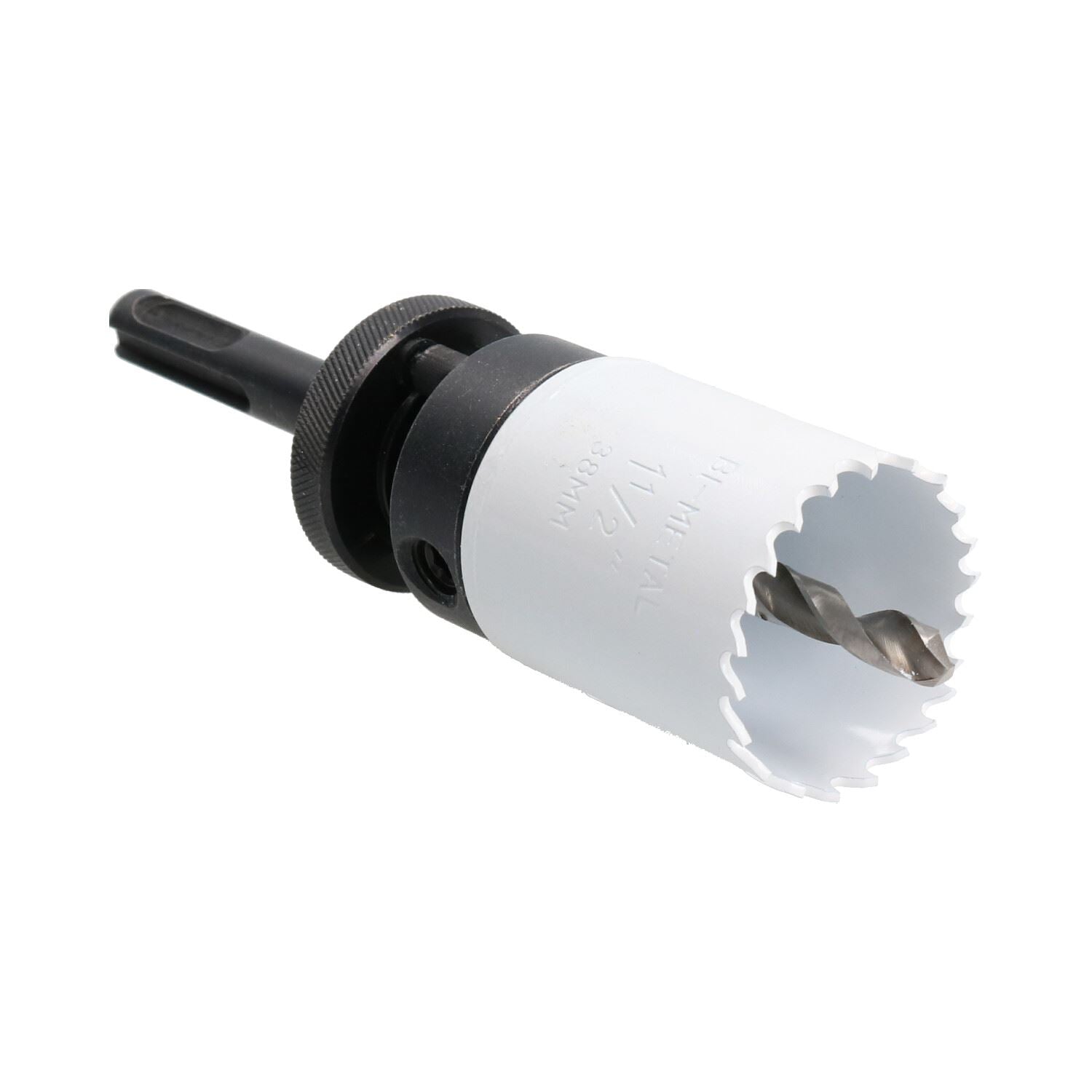SDS-Plus-Dorndornaufsatz, komplett mit HSS-Lochsäge, 32 mm – 152 mm