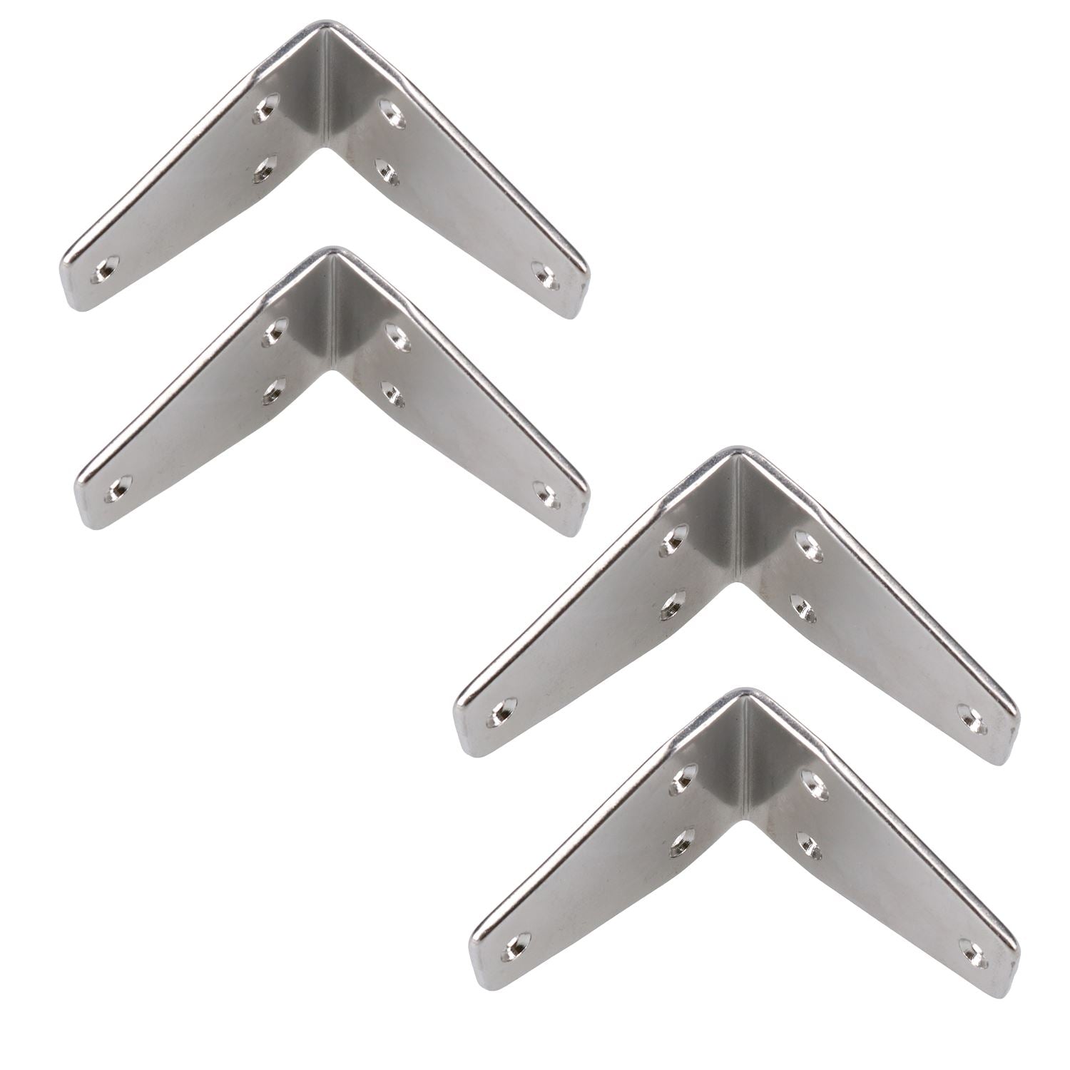 Marine Angle Brackets for Boat Decking Balcony 90 Degree 316 Stainless Steel