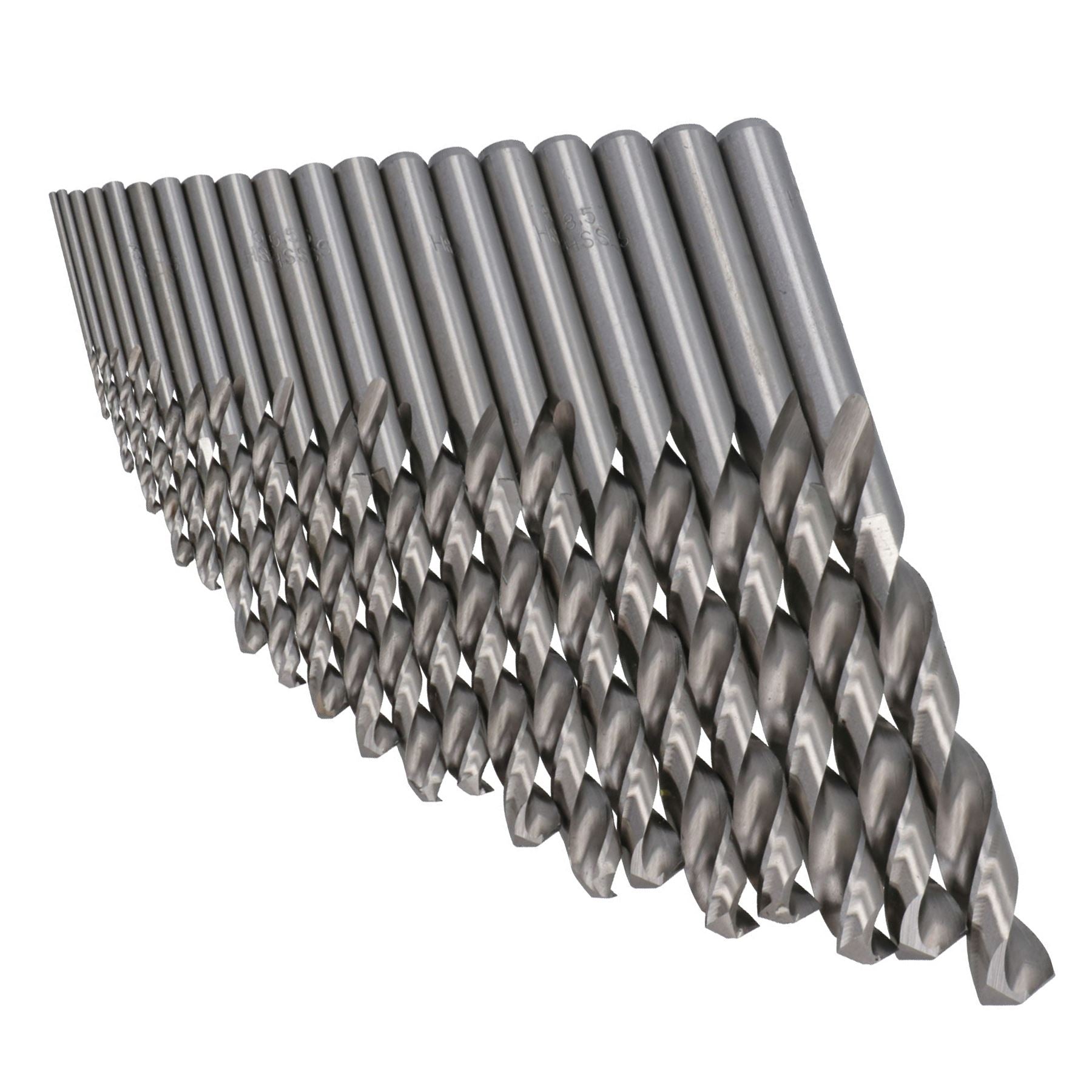 19-teiliges HSS-G-Bohrer-Set mit metrischen Schlitzbohrern für Metall, Kunststoff und Kupfer, 1 mm – 10 mm