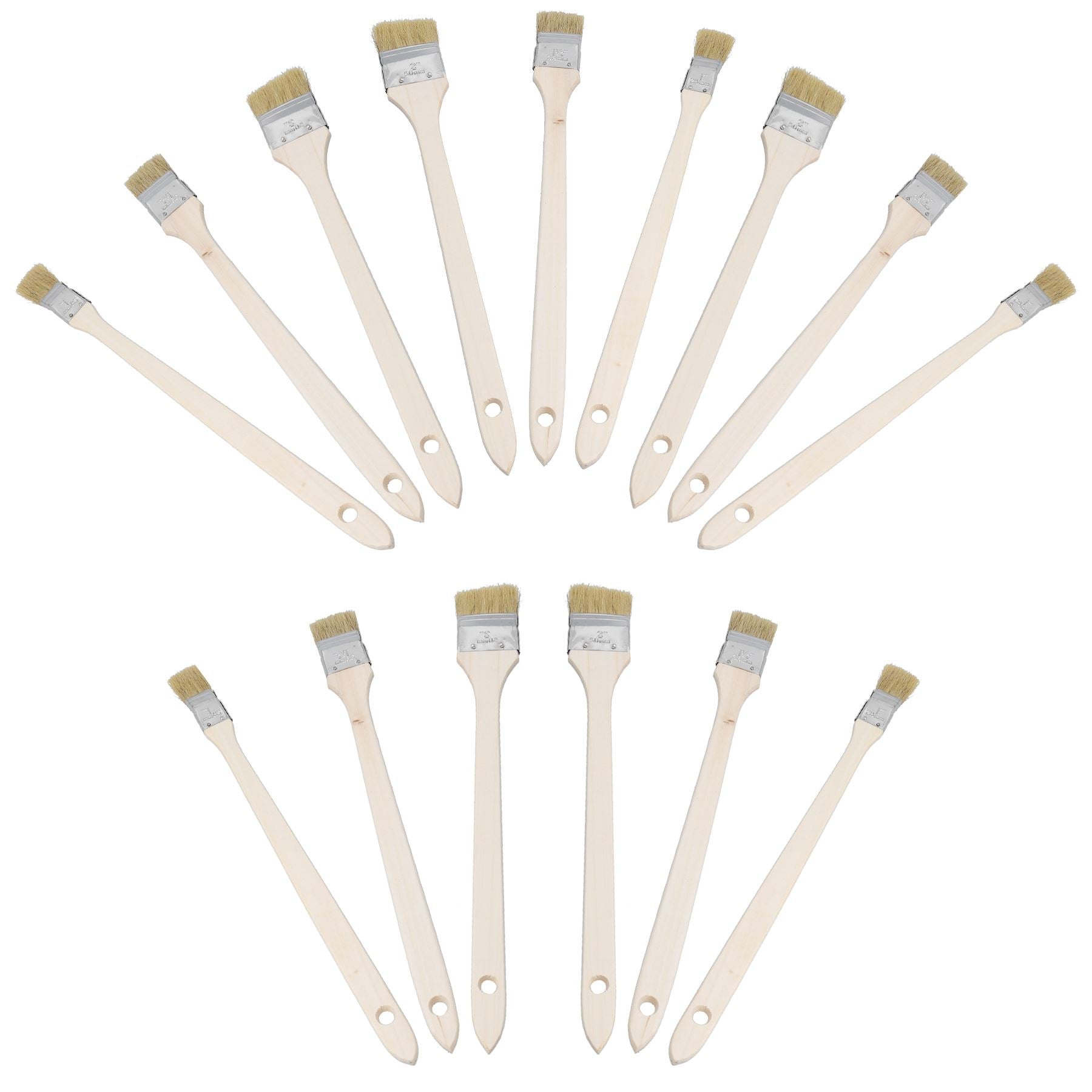 Long Reach Angled Radiator Paint Brush 25mm – 50mm Head Width 400mm 15pc
