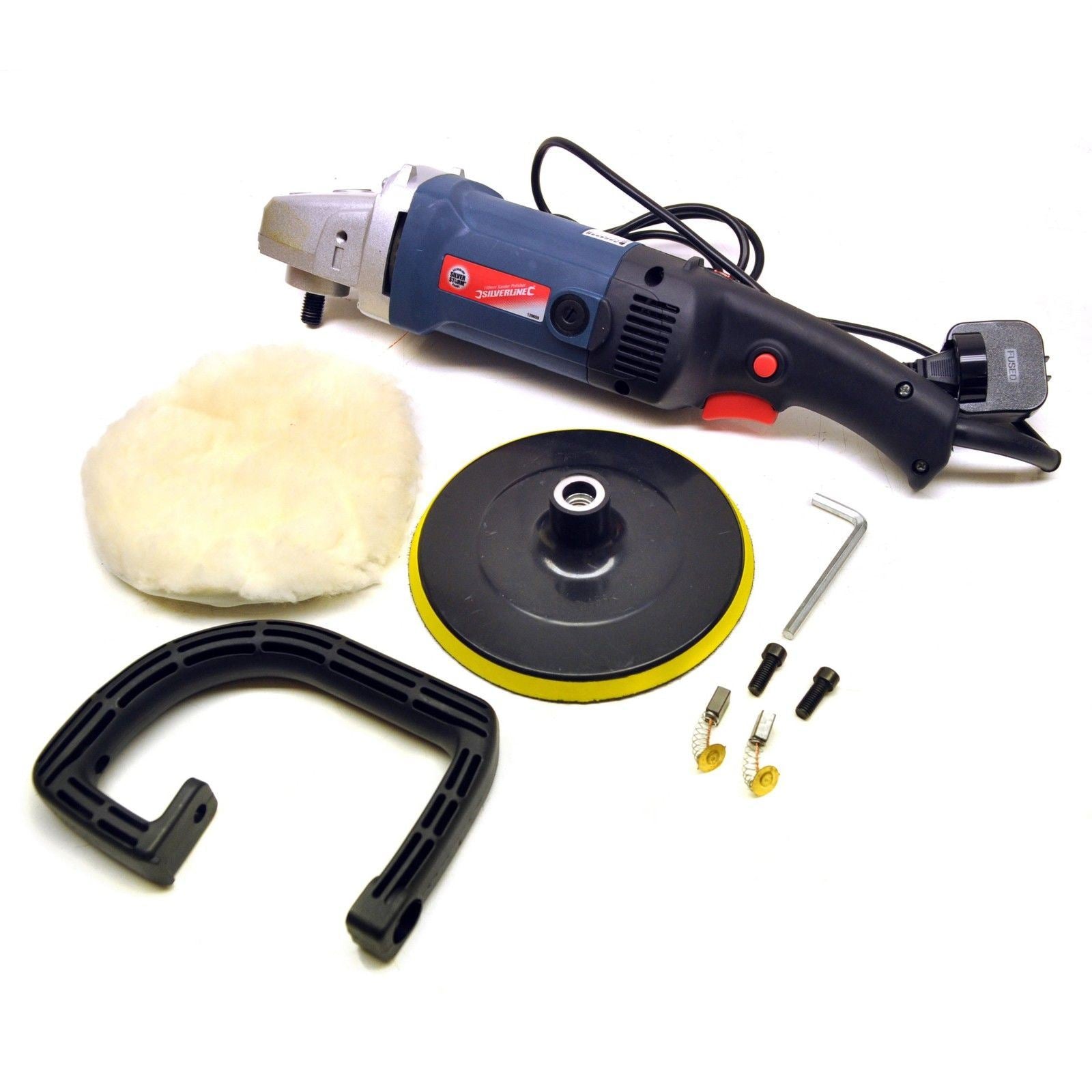 180mm Machine Polisher 1500W Electric Variable Speed Rotary Car Buffer SIL06